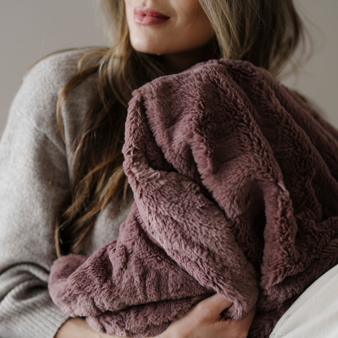 Patterned Faux Fur Xl Throw Blankets