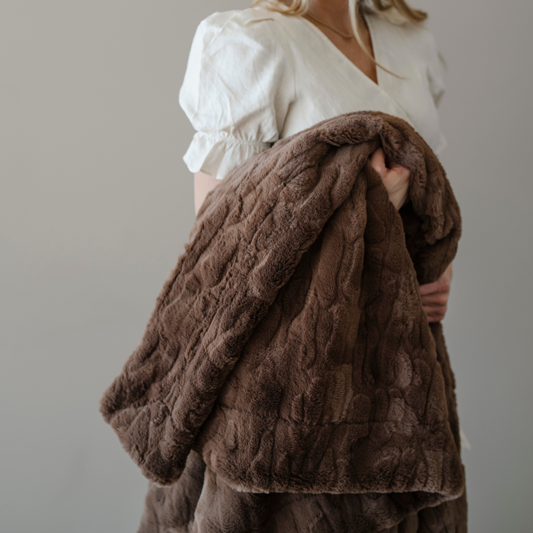Patterned Faux Fur Xl Throw Blankets