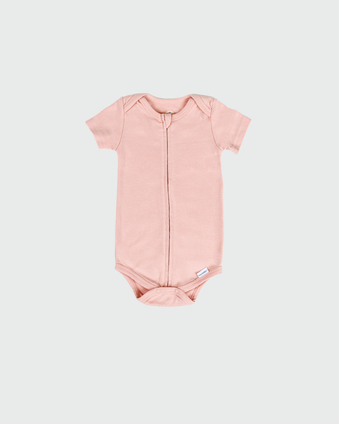 Zipper Bodysuit In Peach