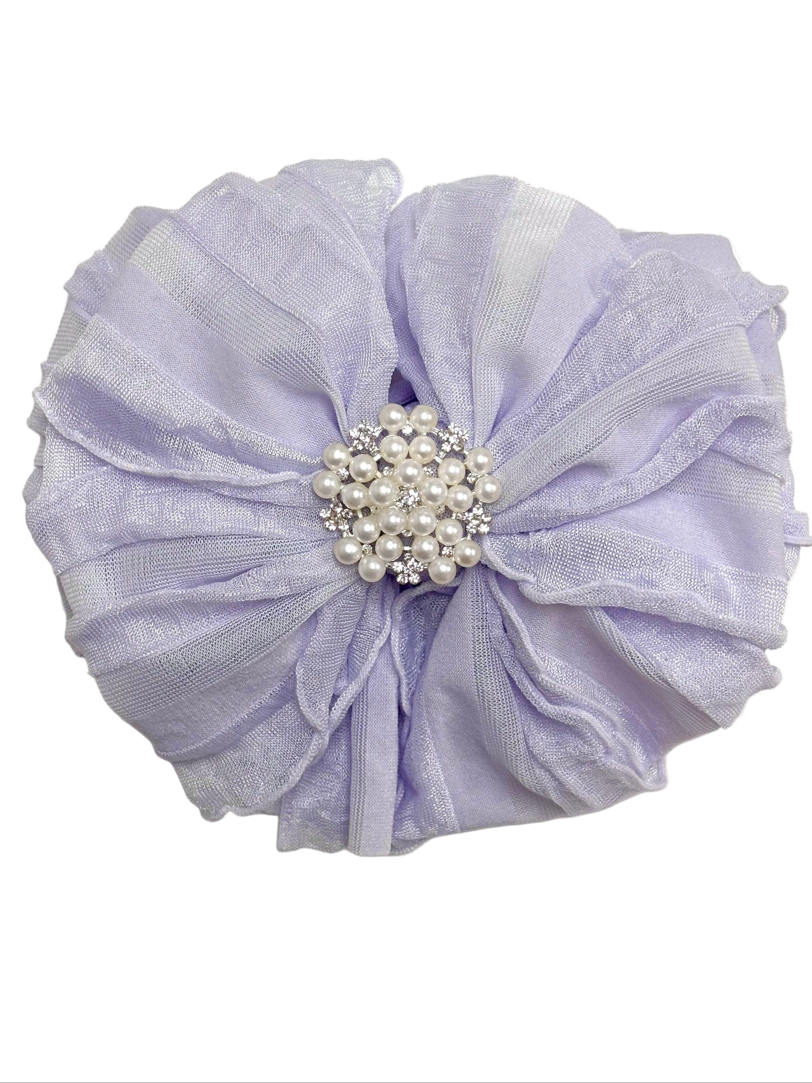 Pearl Embellished Signature Ruffled Baby Headband
