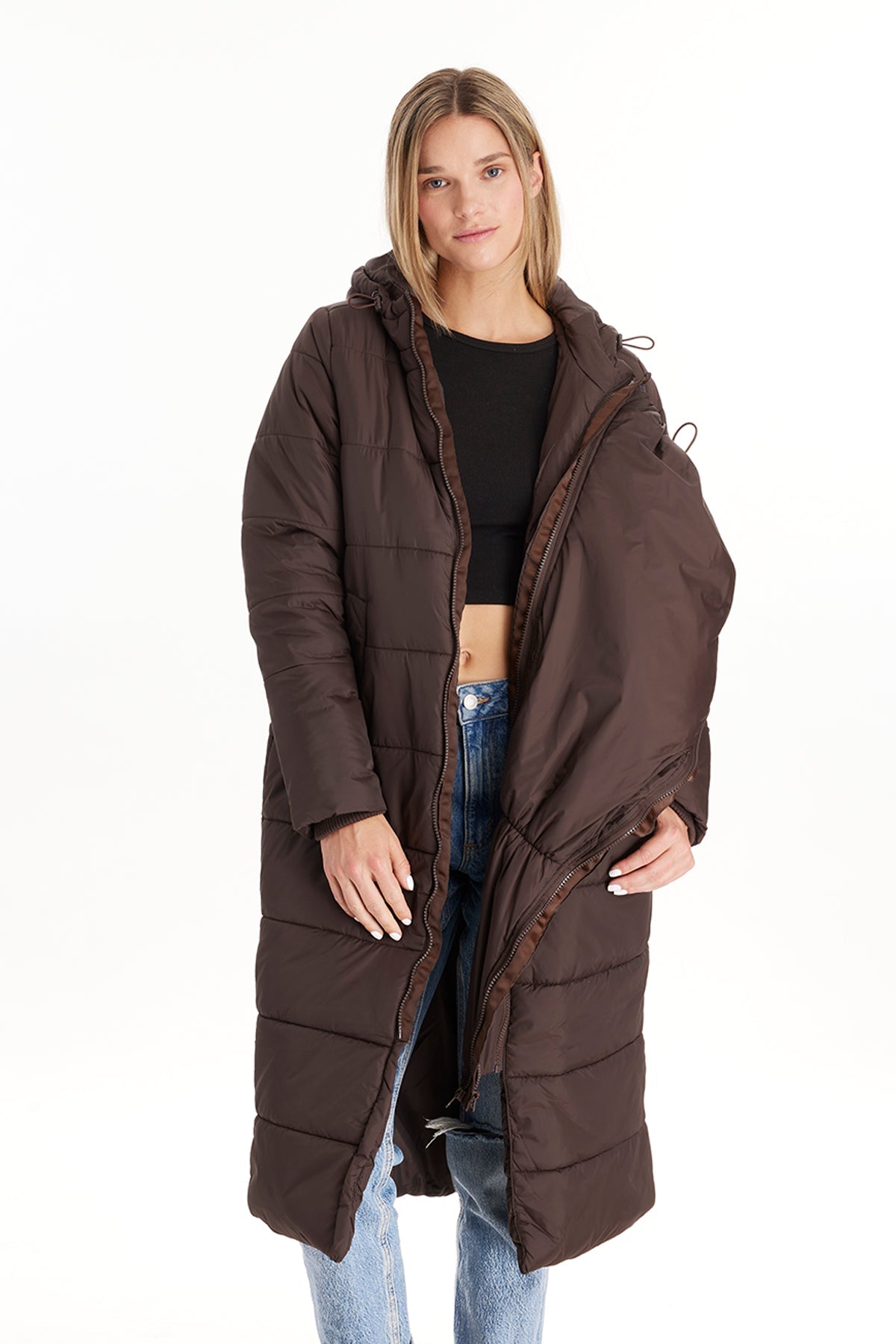Penelope 3 In 1 Long Puffer Maternity Coat