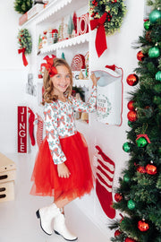 Peppermint Princess L/s Tutu Dress