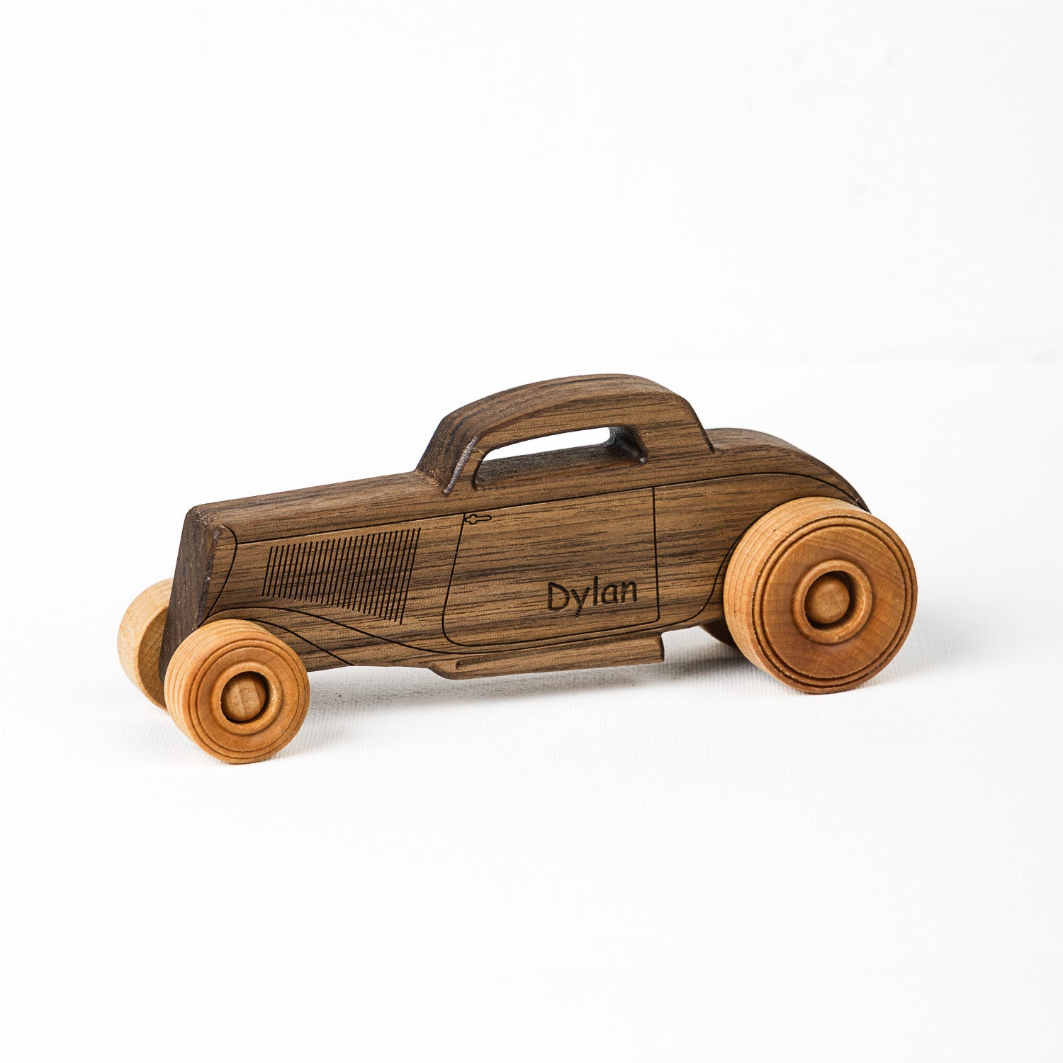 Classic Hot Rod Large | Solid Walnut Wood | Etched Details | Made In The Usa