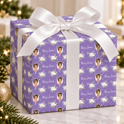 Personalized Twilight Rose Garden Wrapping Paper | Custom Gift Wrap