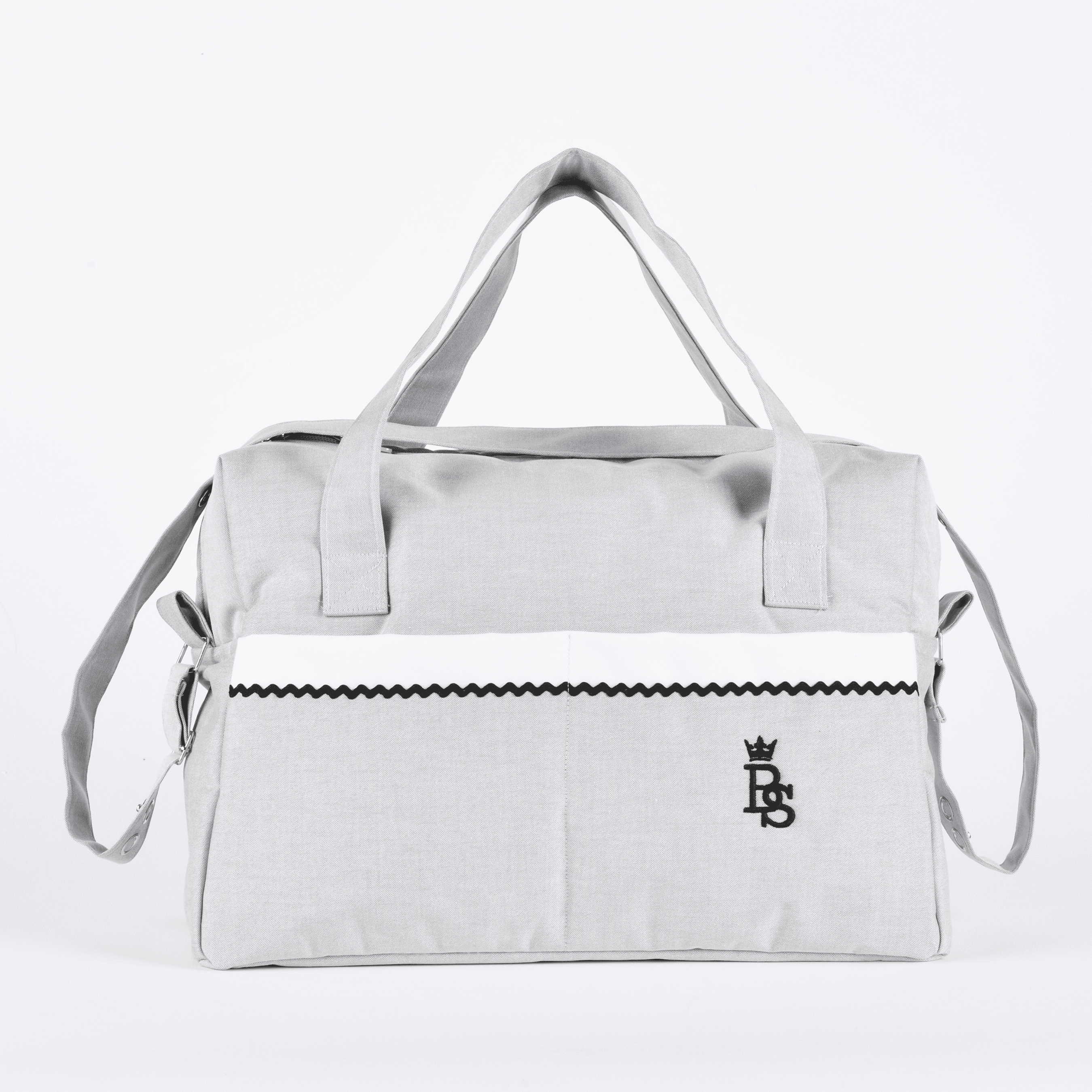 Petit Marin | Boys Grey Personalised Changing Bag (55cm)