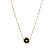 Balia Petite Black Enamel Necklace