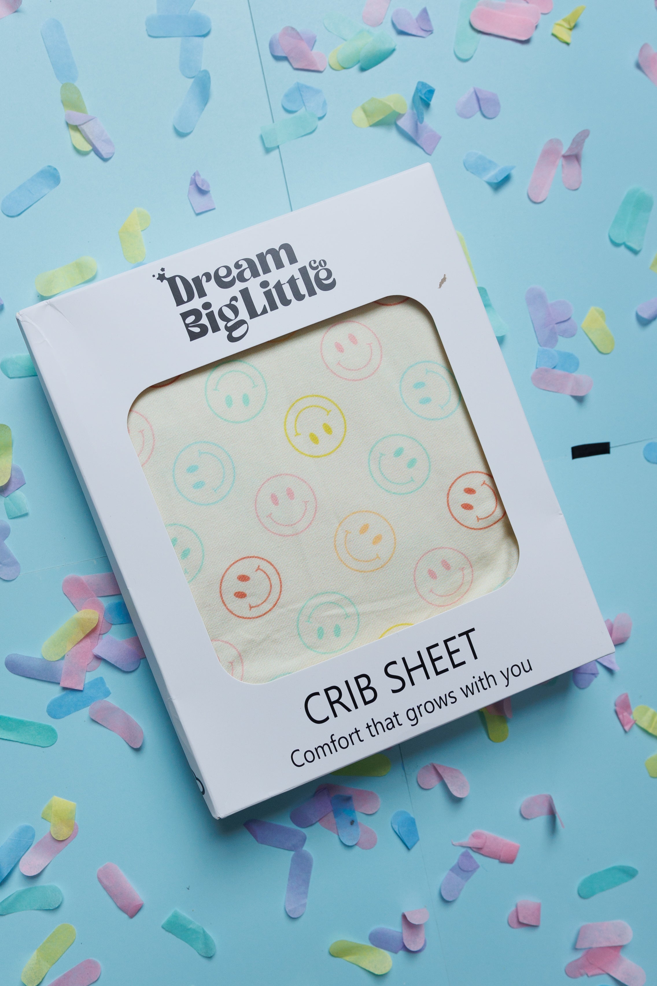 Pastel Smiles Dream Crib Sheet