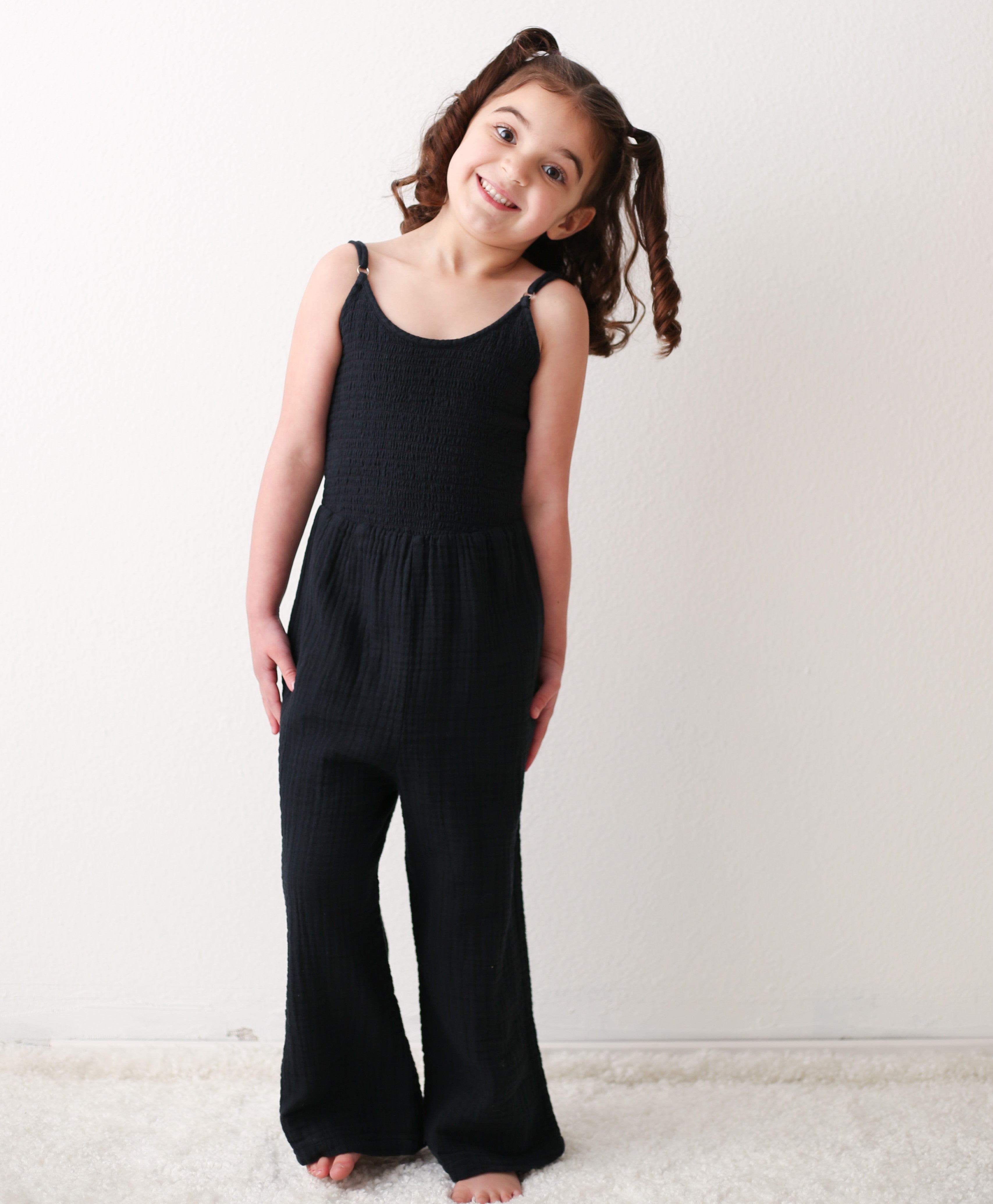 Leena Jumpsuit In Charcoal