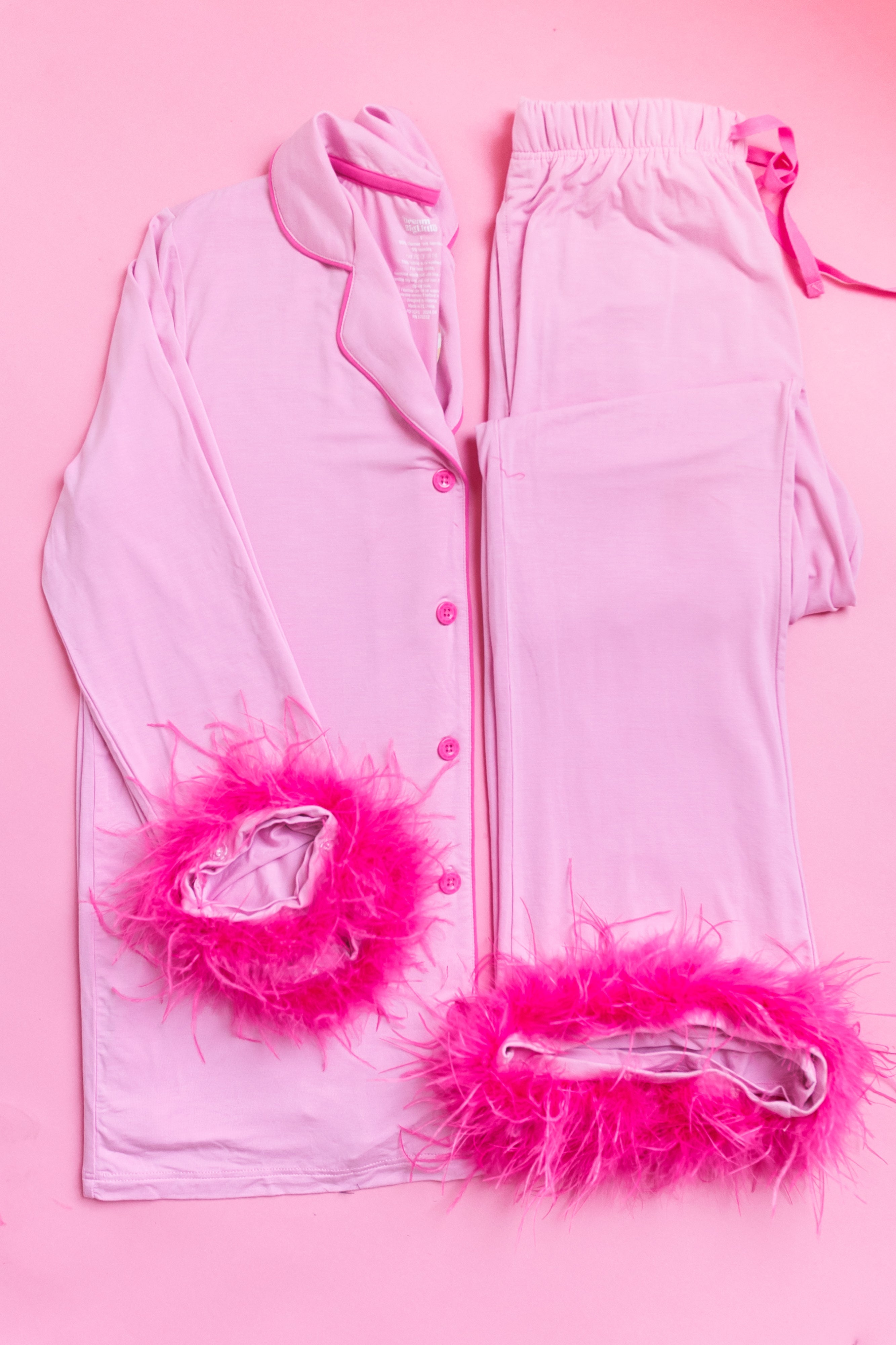 Bubblegum Women’s Relaxed Flare Feathered Dream Set