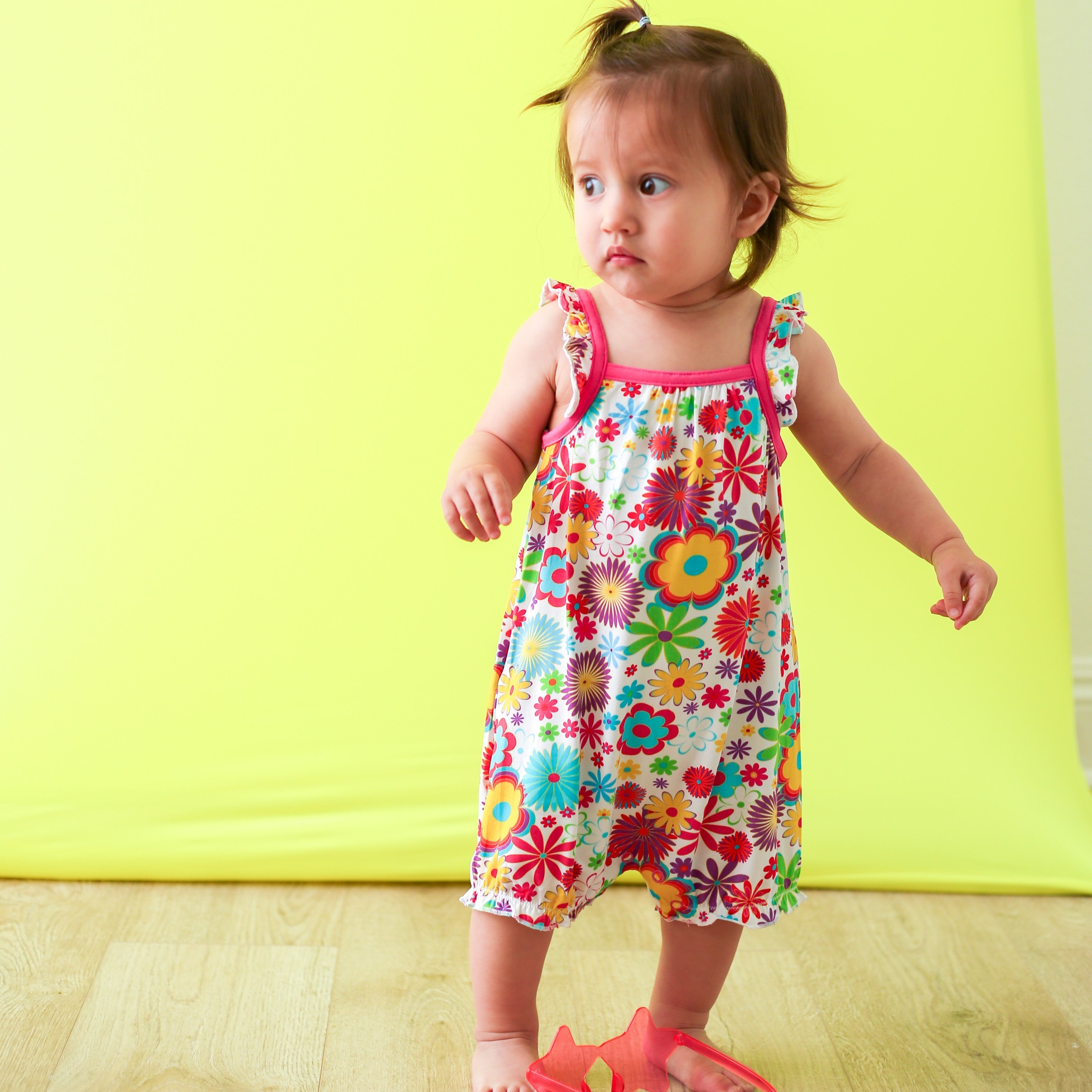 Groovy Bloom Bubble Romper