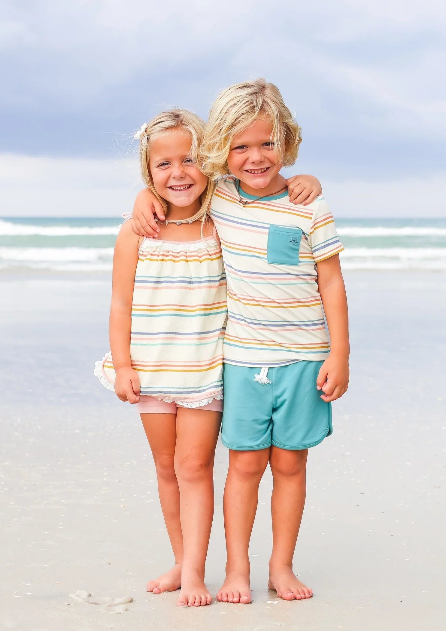 Kid's Coastal Stripe Set