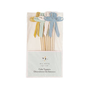 Signature Cake Toppers: Pink, Mint, Blue, Mustard