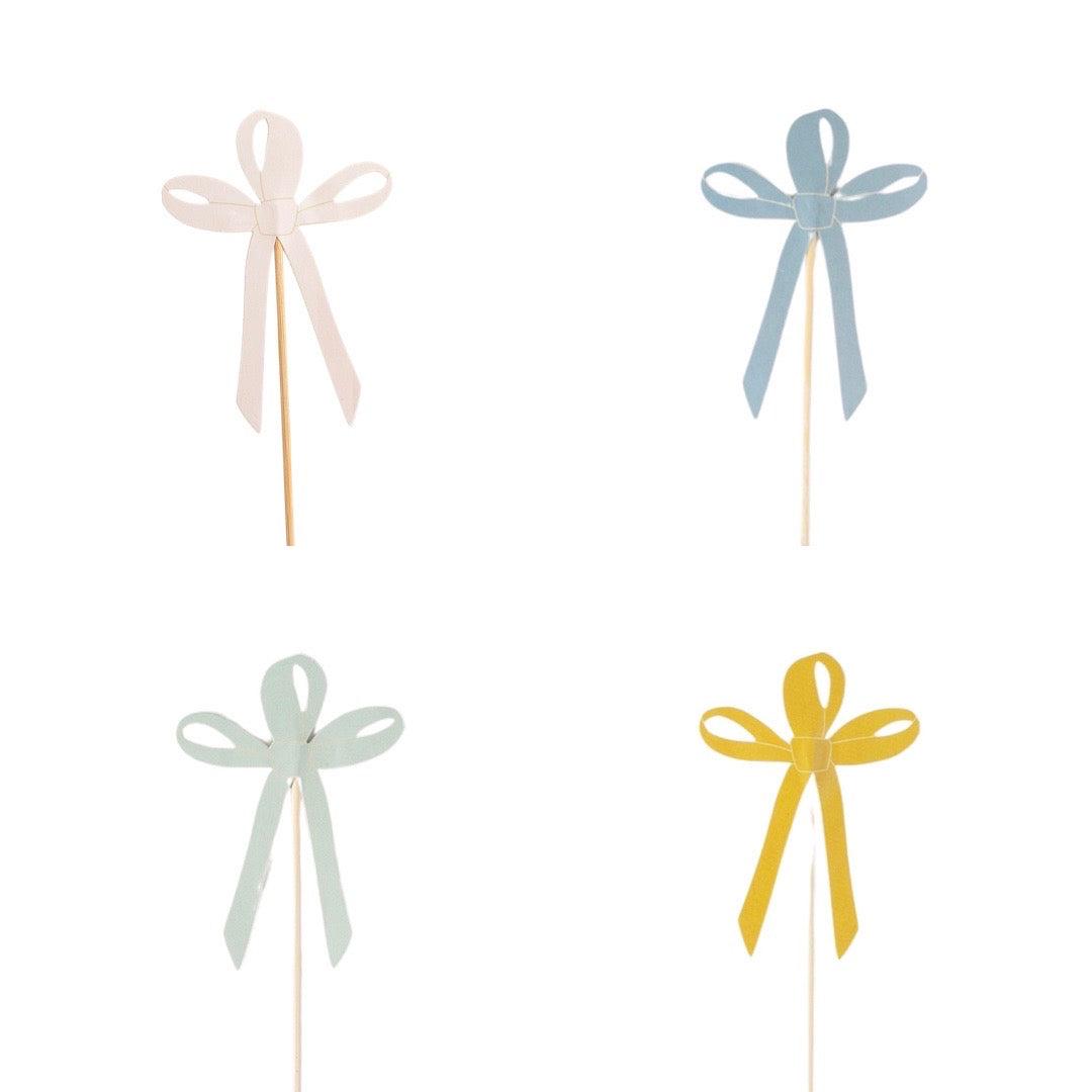 Signature Cake Toppers: Pink, Mint, Blue, Mustard