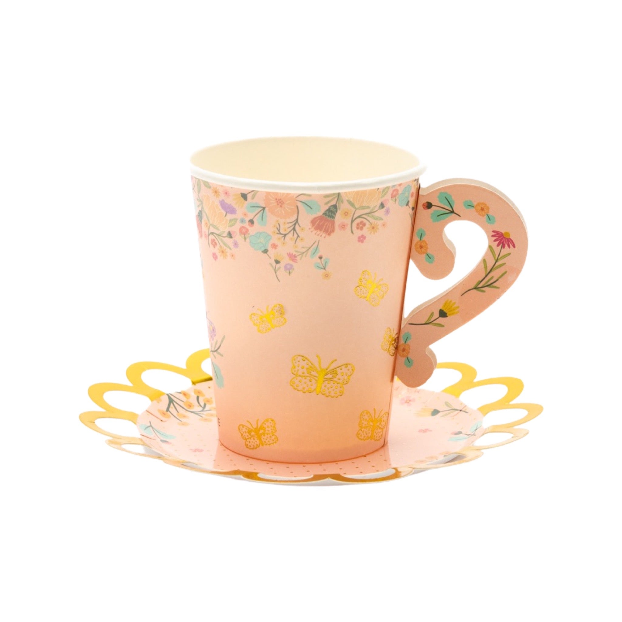 Tea Party Cups & Saucers Set