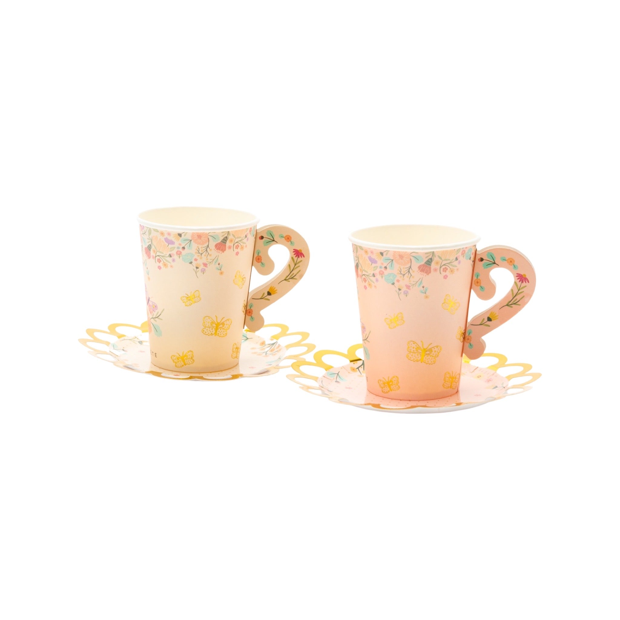 Tea Party Cups & Saucers Set