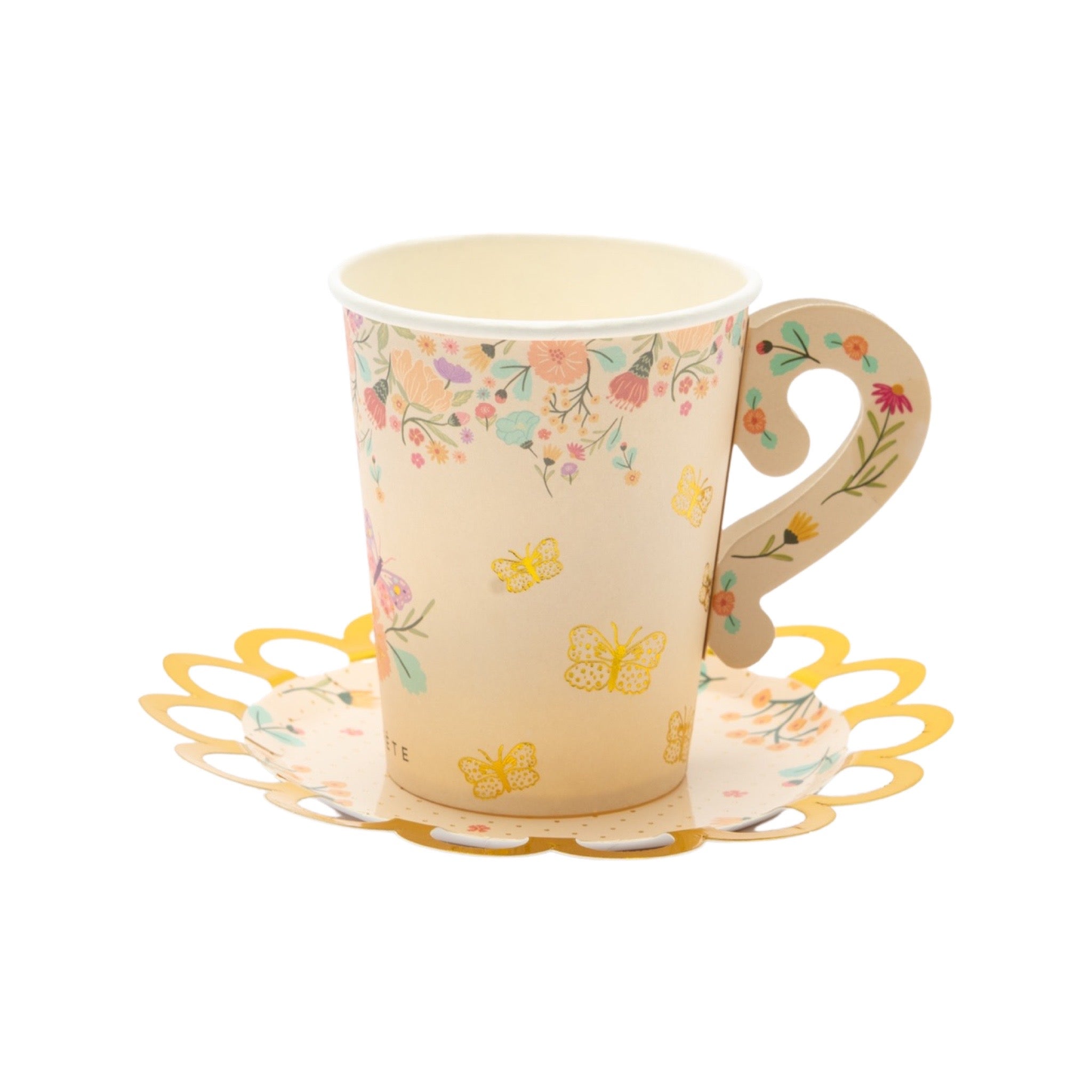 Tea Party Cups & Saucers Set