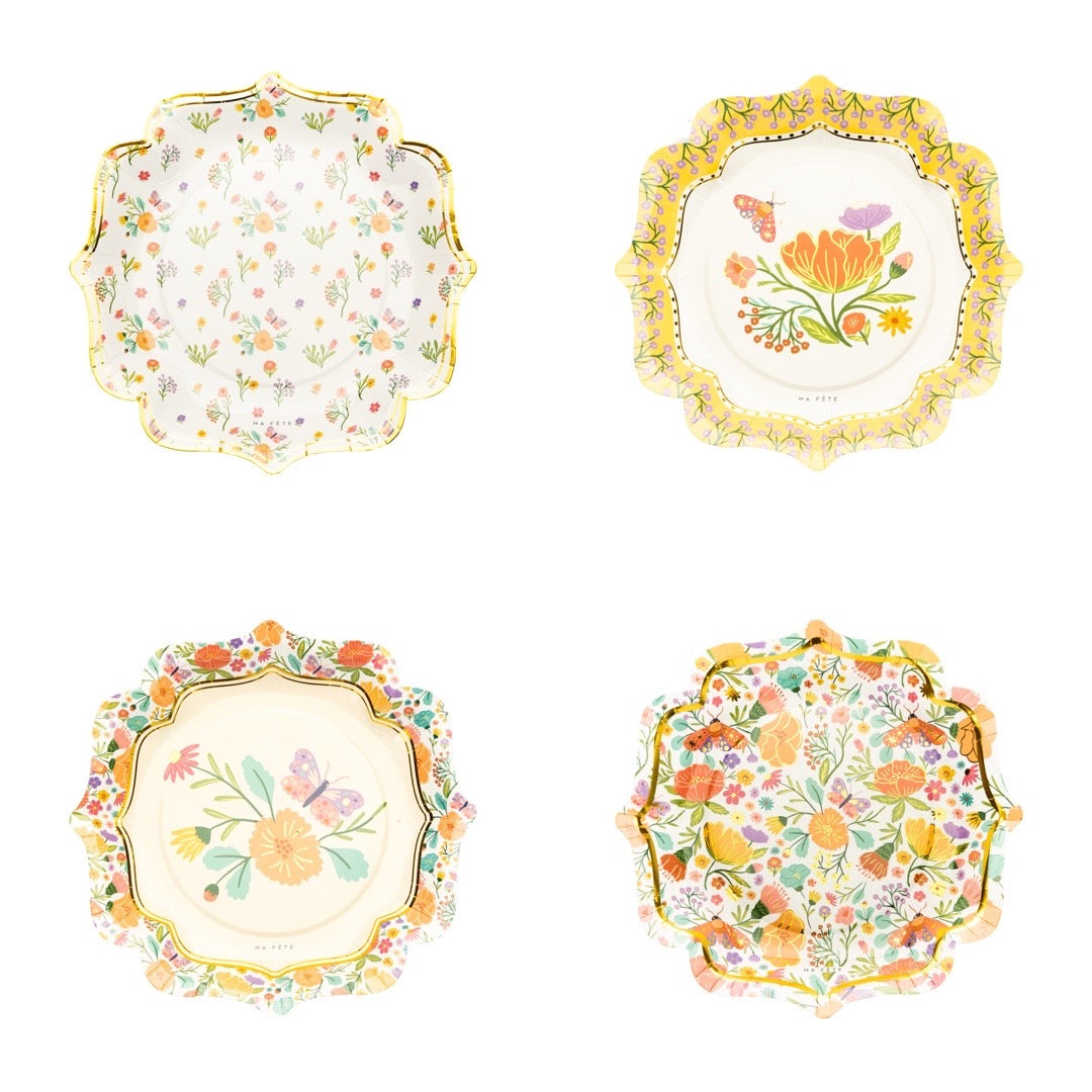 Tea Party Dinner Plates (8)