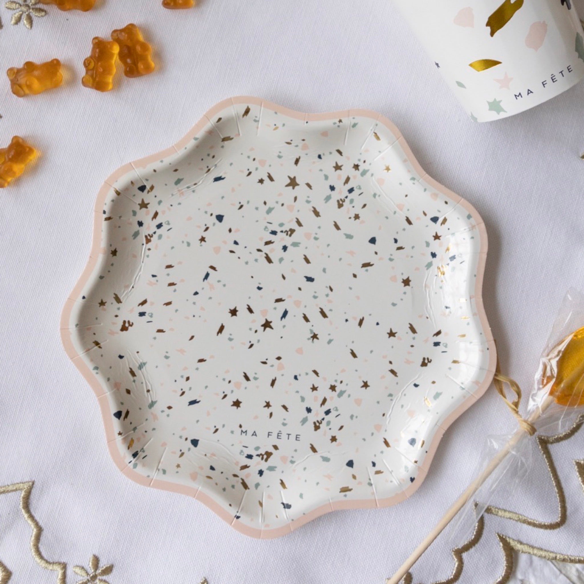 Terrazzo Dessert Plates (8)