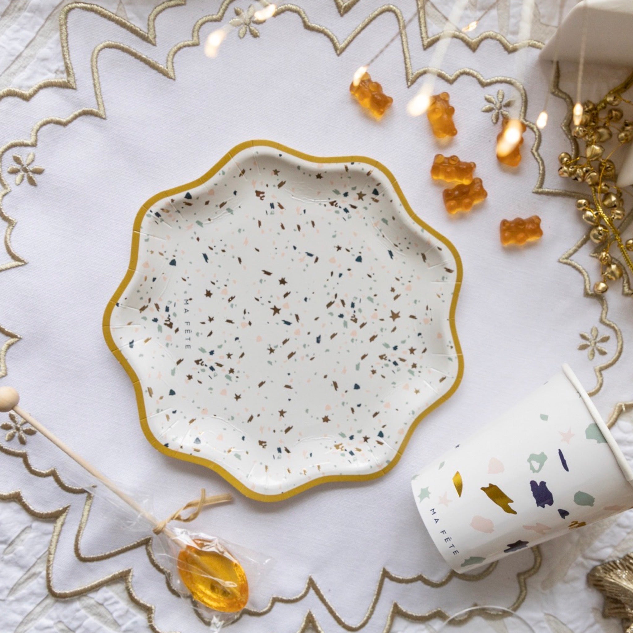 Terrazzo Dessert Plates (8)