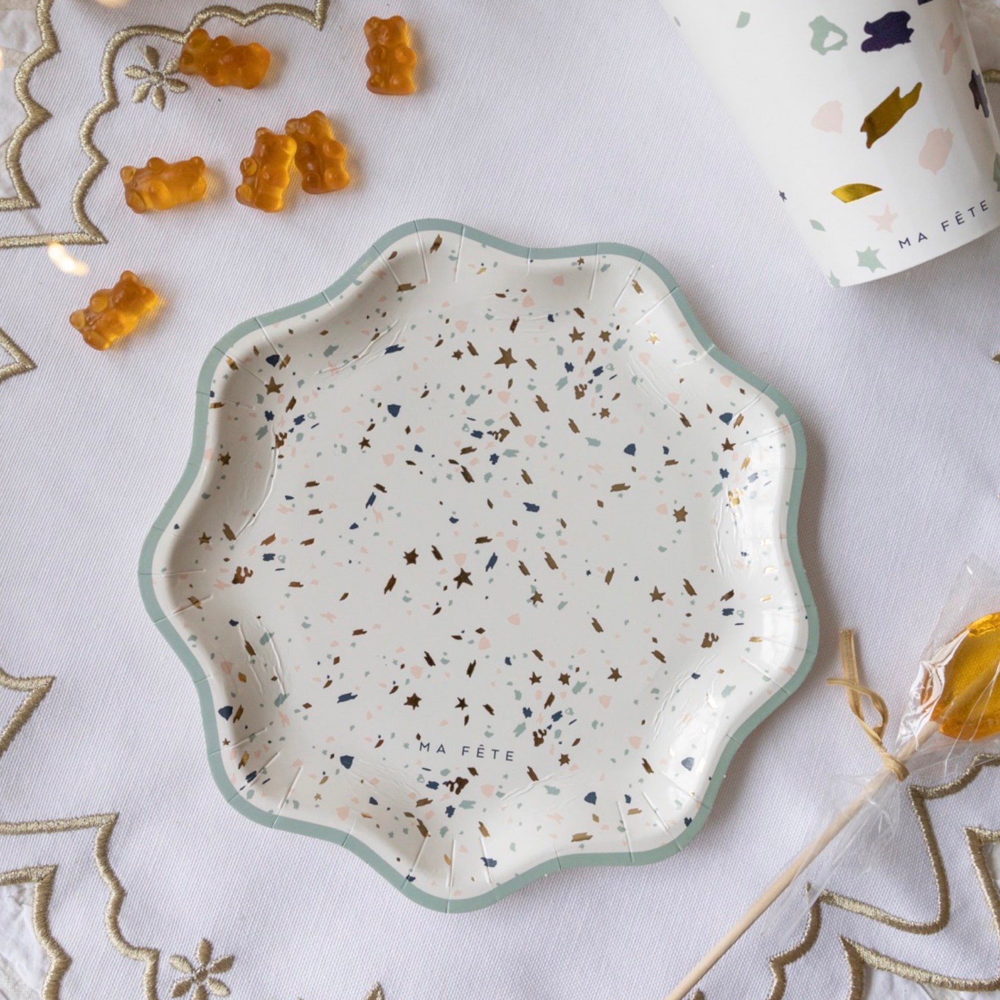 Terrazzo Dessert Plates (8)