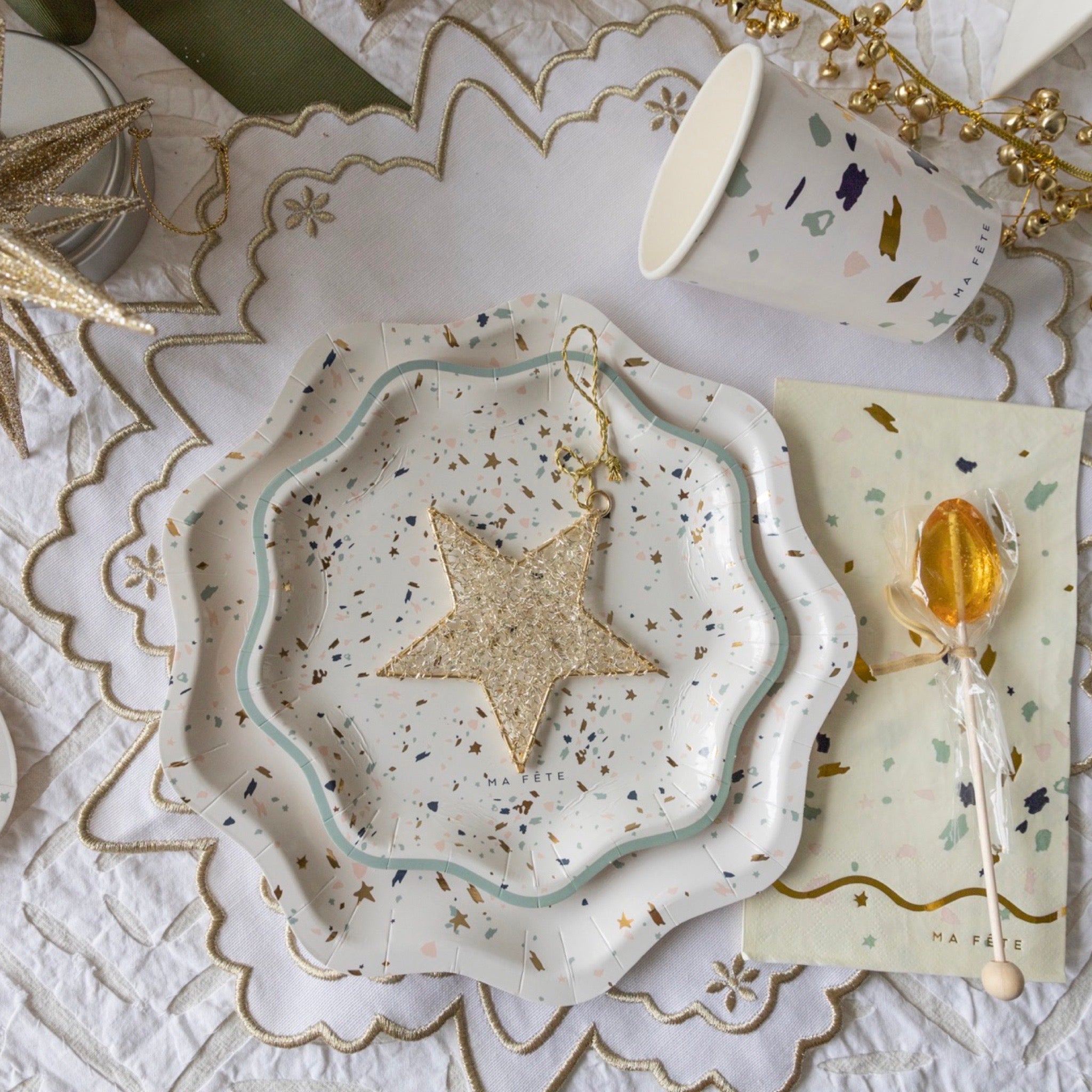 Terrazzo Dessert Plates (8)