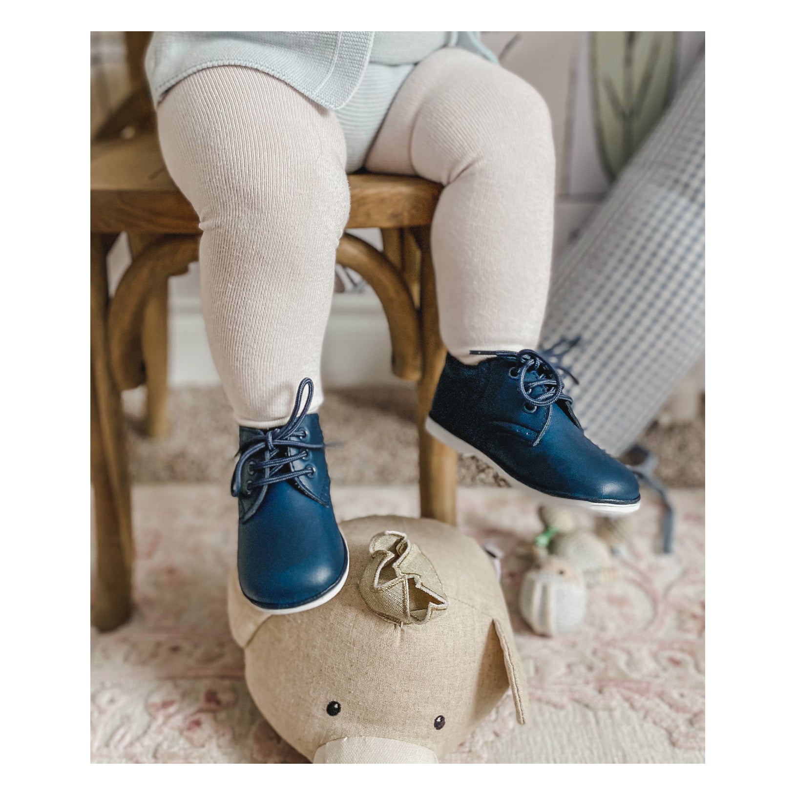 James Waxed Leather Lace Up Shoe (baby)