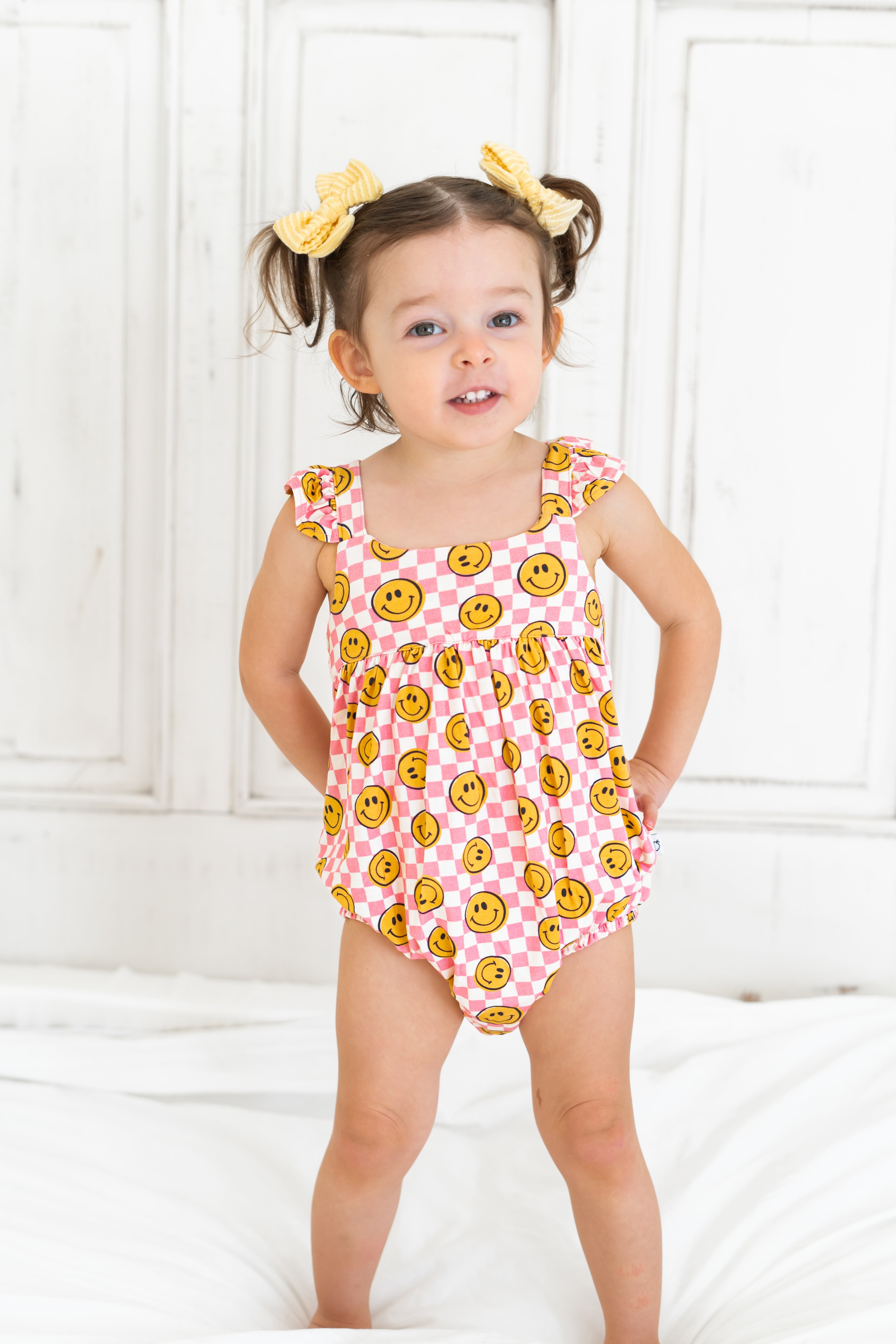 Blushin' Checkers Dream Bubble Romper