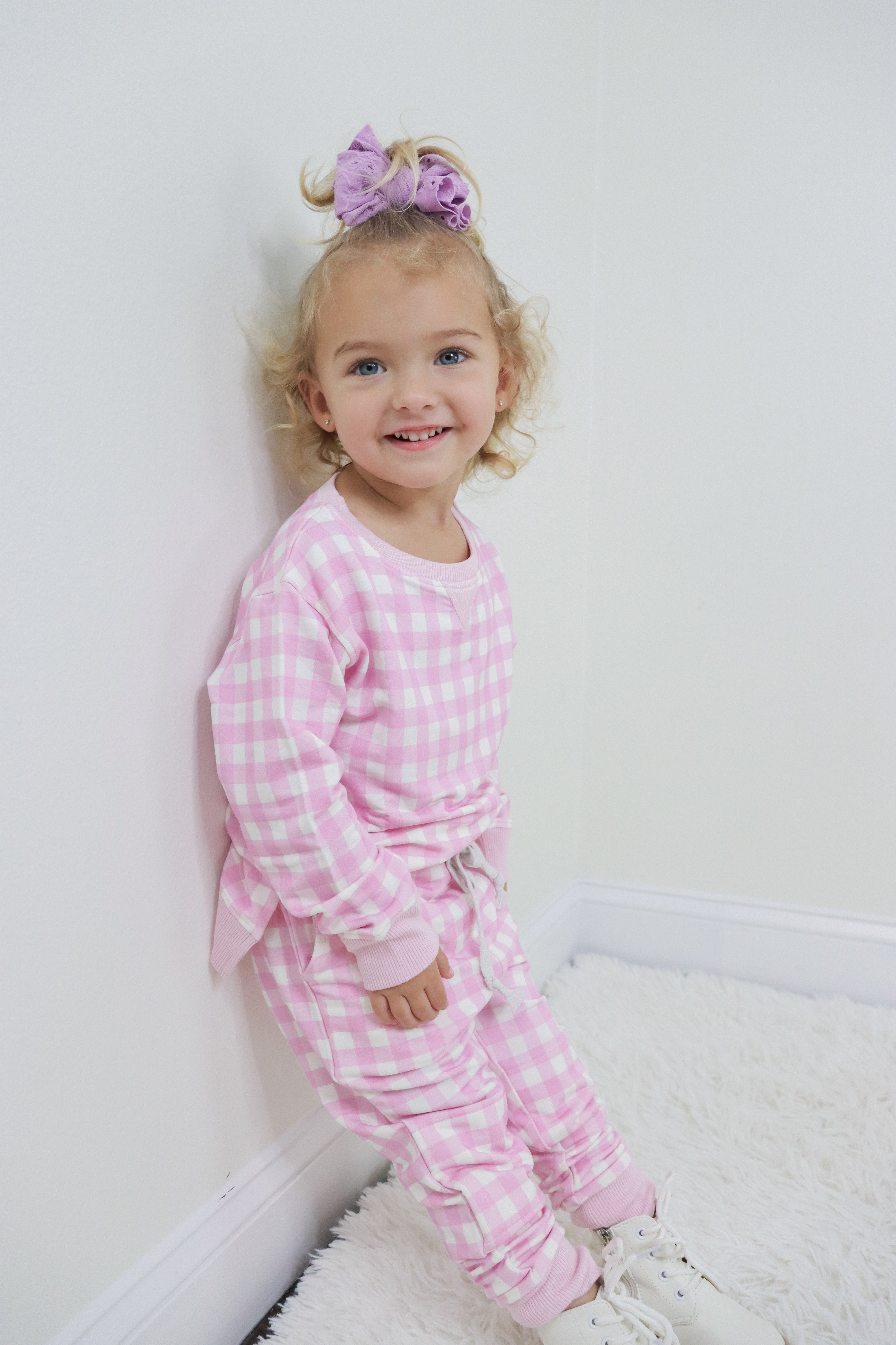 Taffy Pink Gingham Dream Pullover