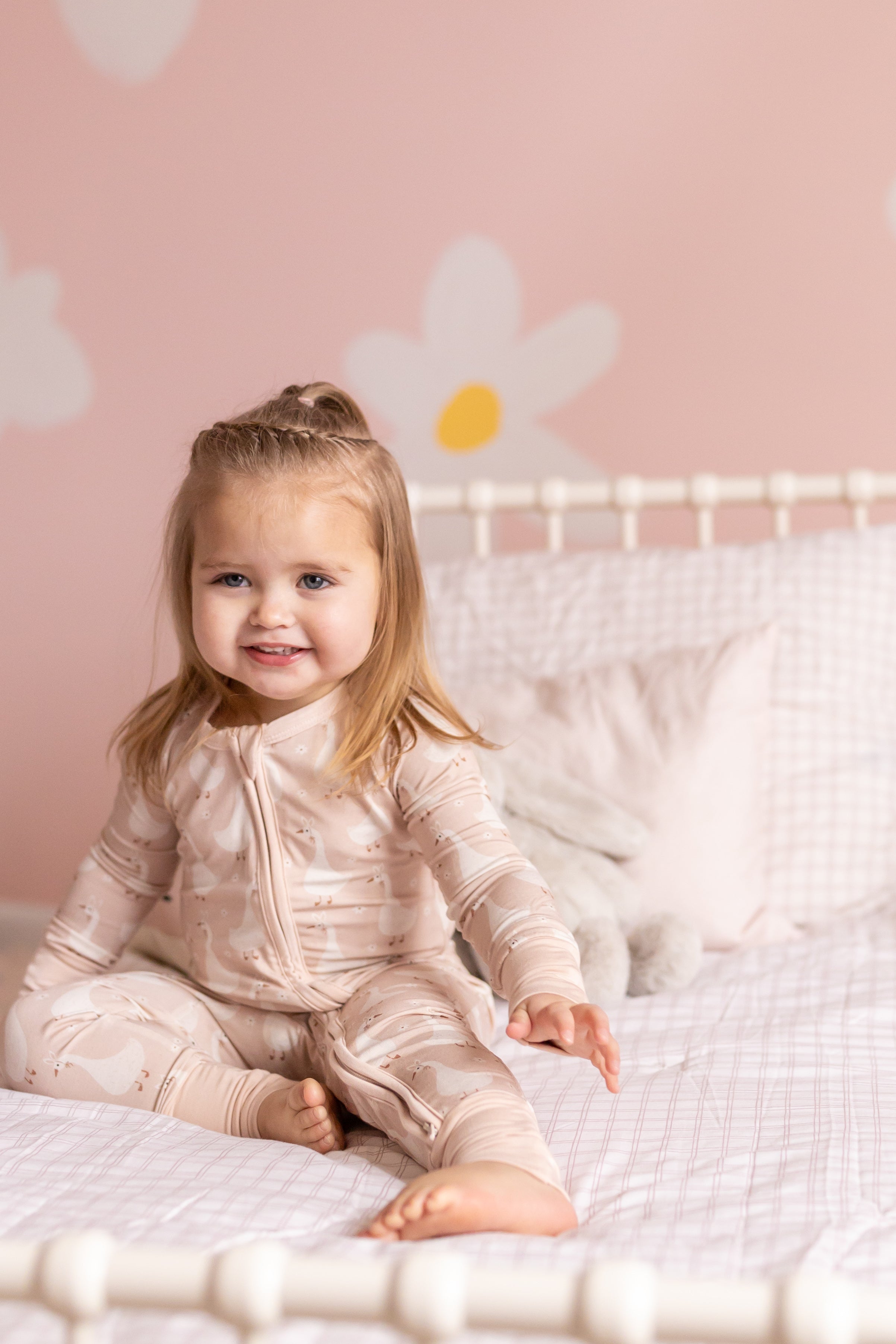 Silly Goose On The Loose Bamboo Zippy Romper