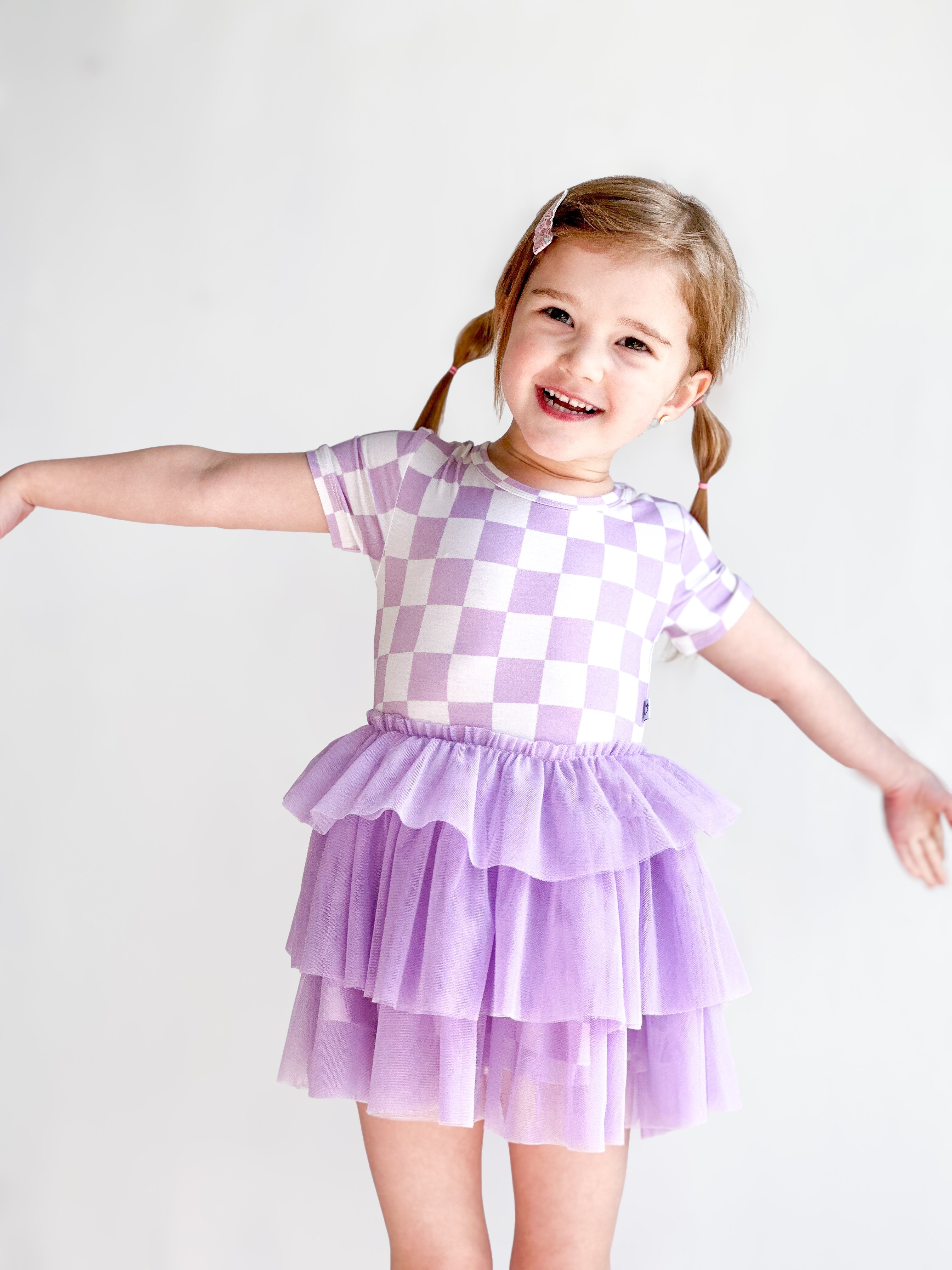 Periwinkle Checks Dream Tutu Dress