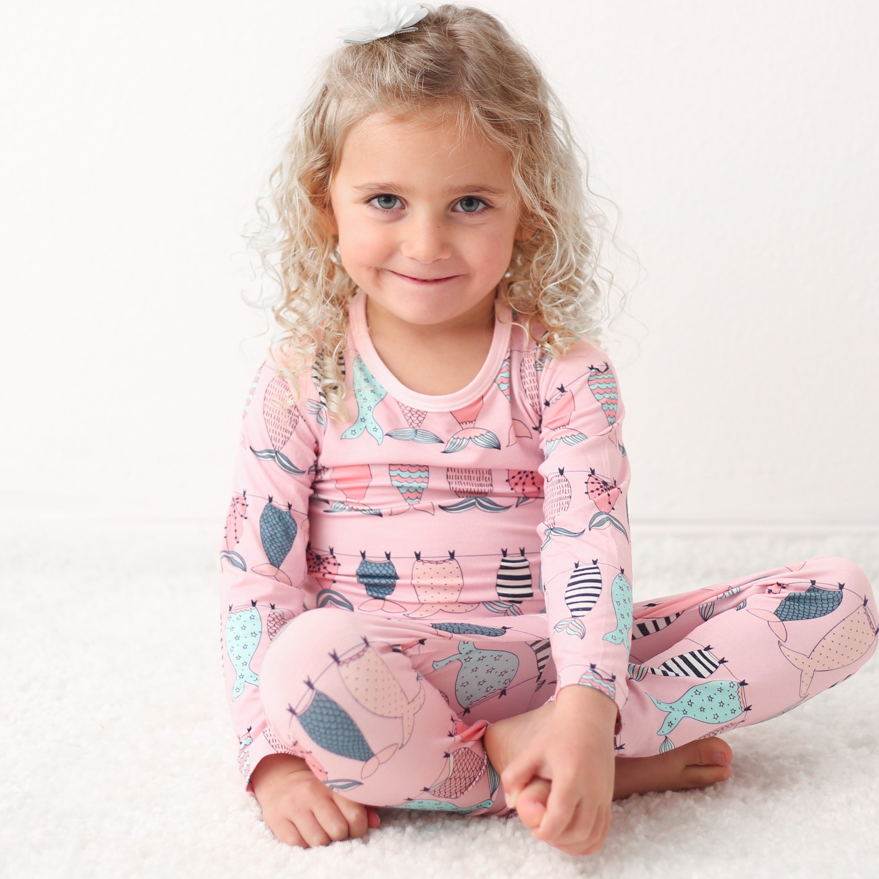 Mermaid Tails Pajama - Pink