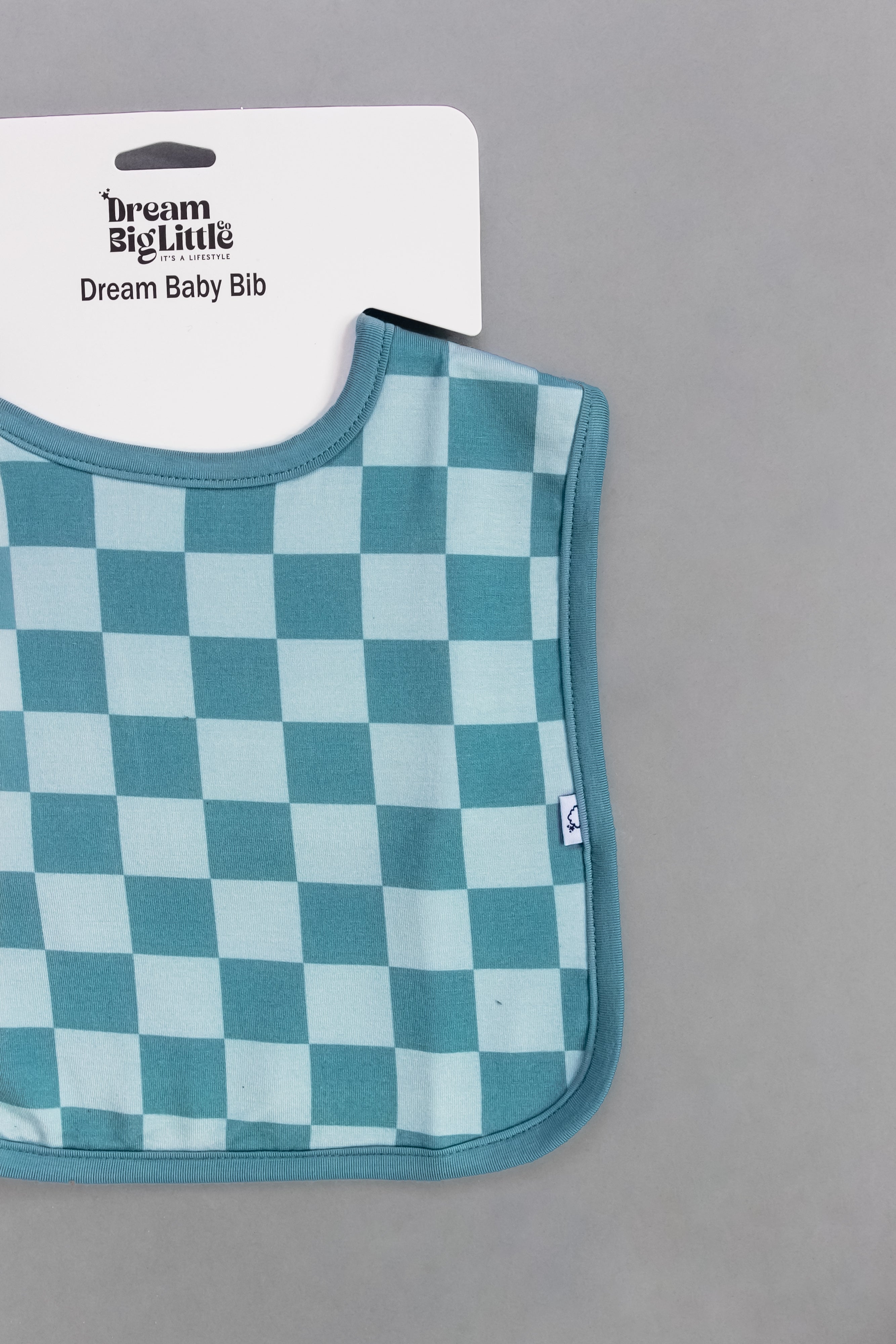 Stormy Checkers Dream Baby Bib