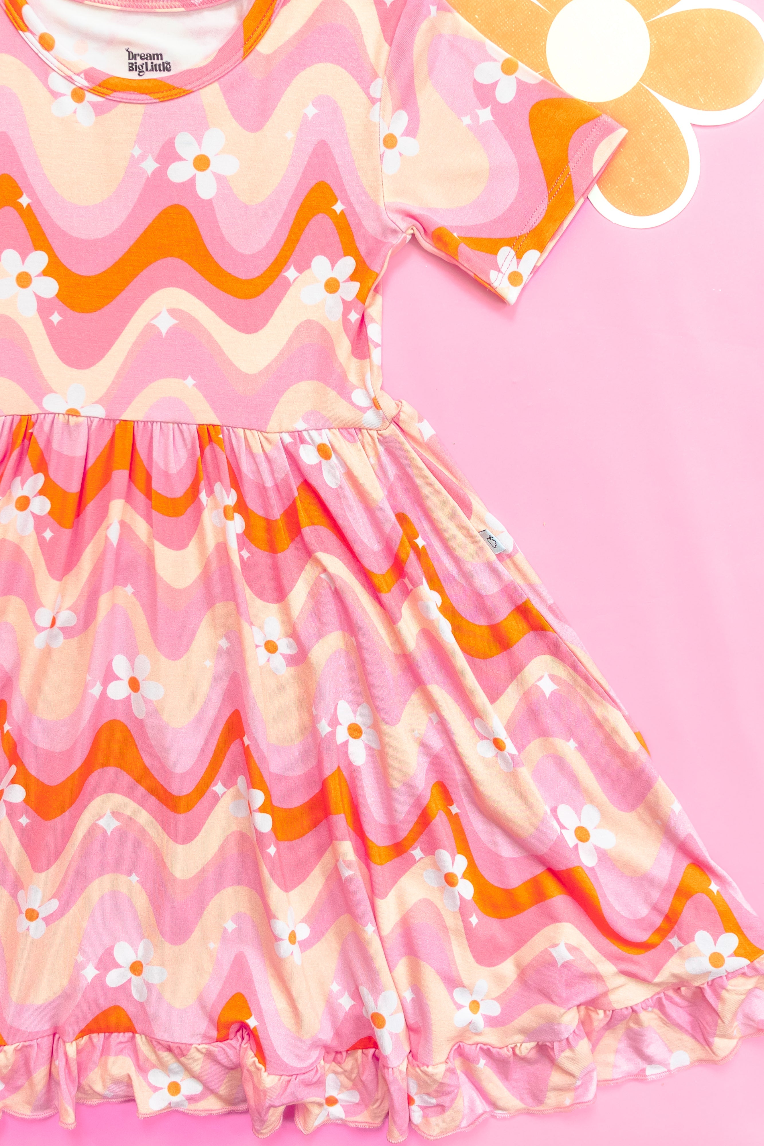Groovy Floral Dream Ruffle Dress