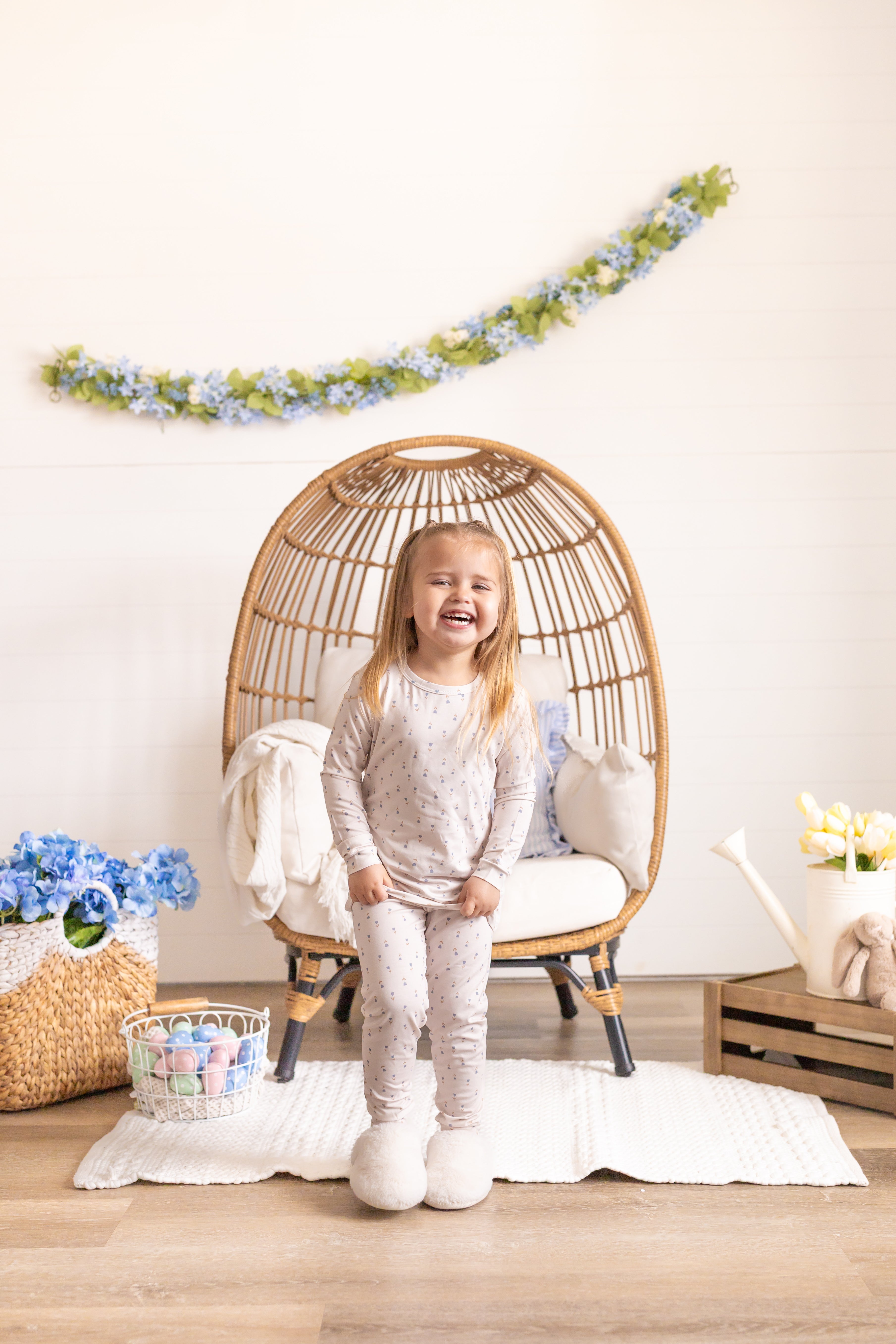 Tiny Tulips 2pc Bamboo Pajama Set