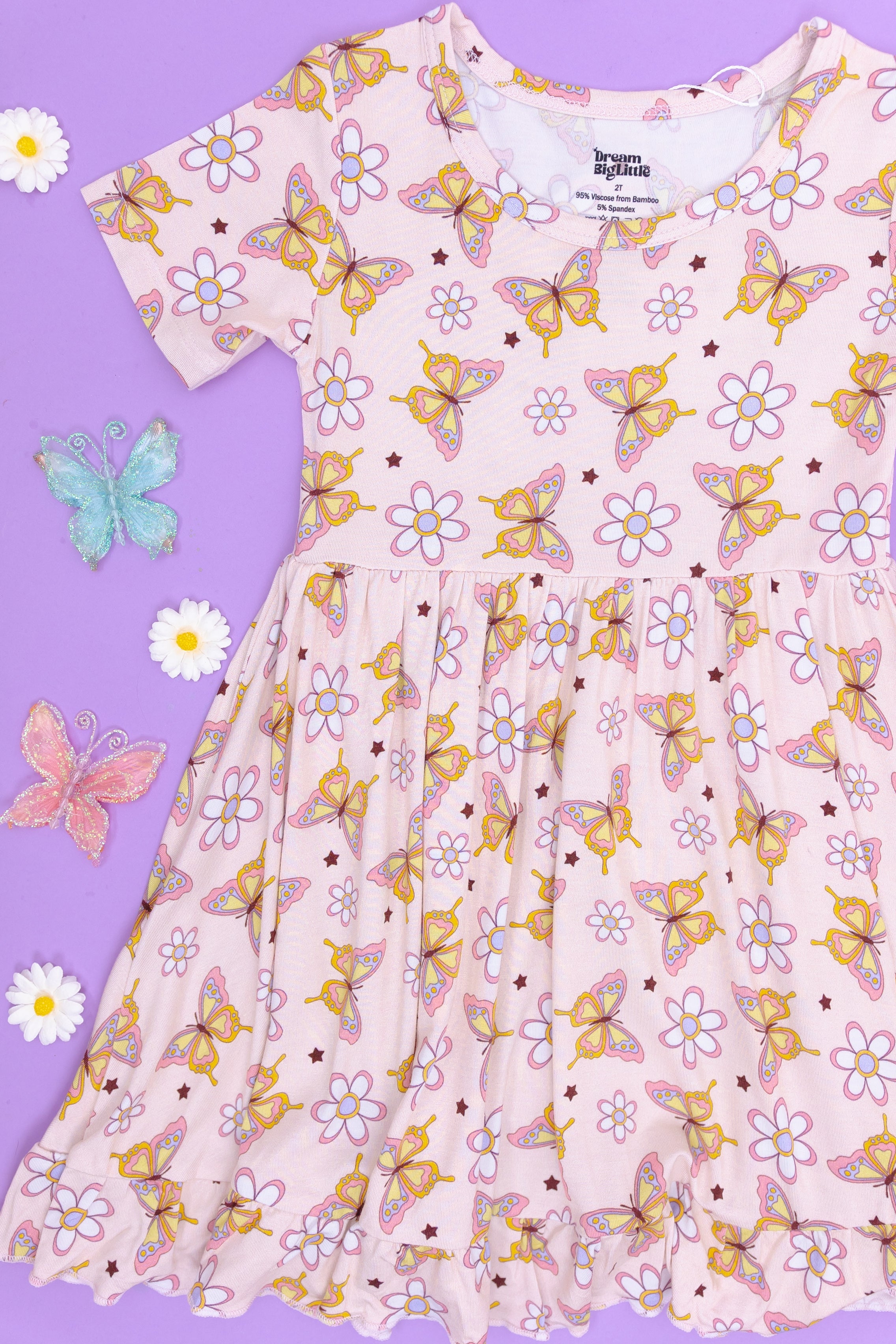 Blossomin' Butterfly Dream Ruffle Dress