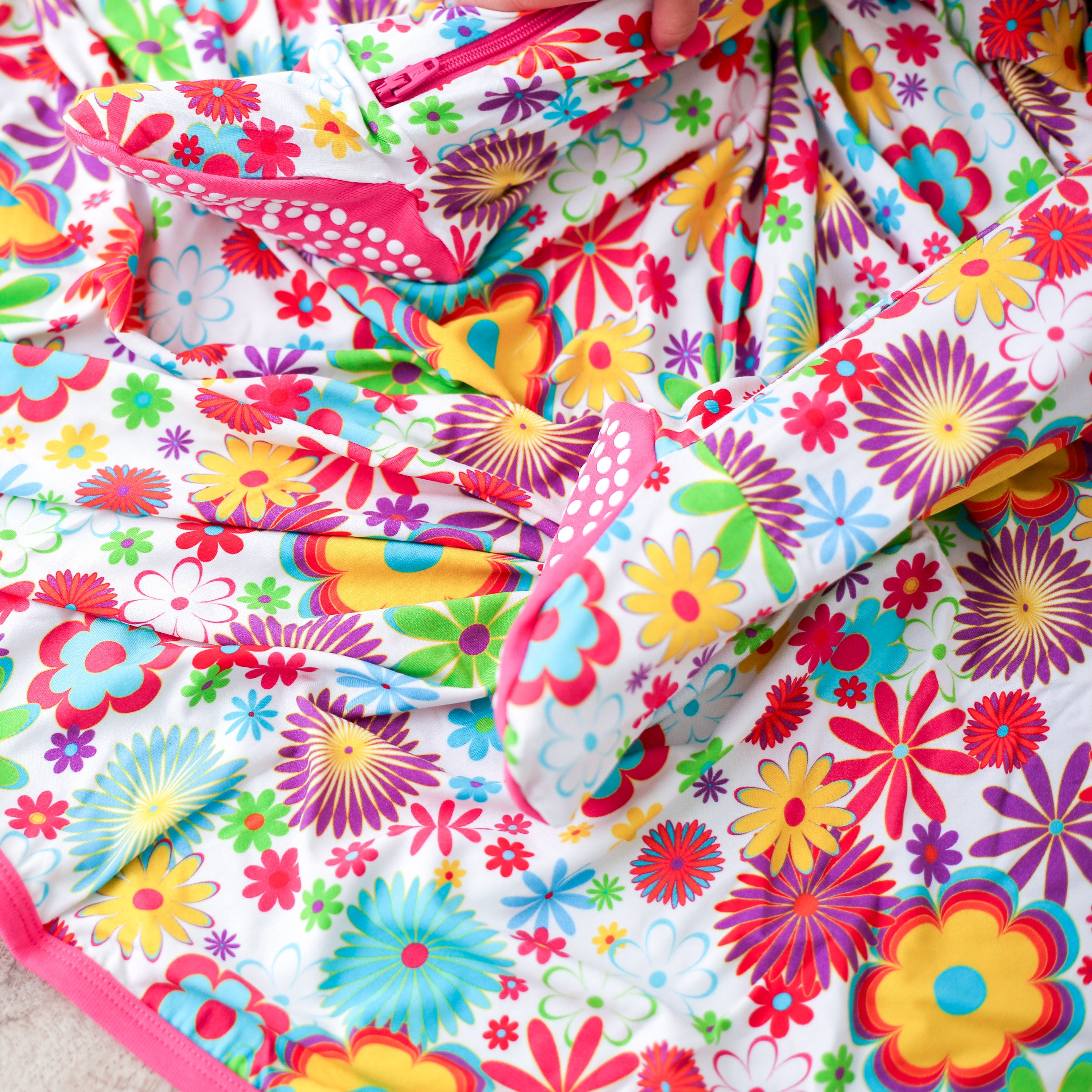 Groovy Bloom Swaddle