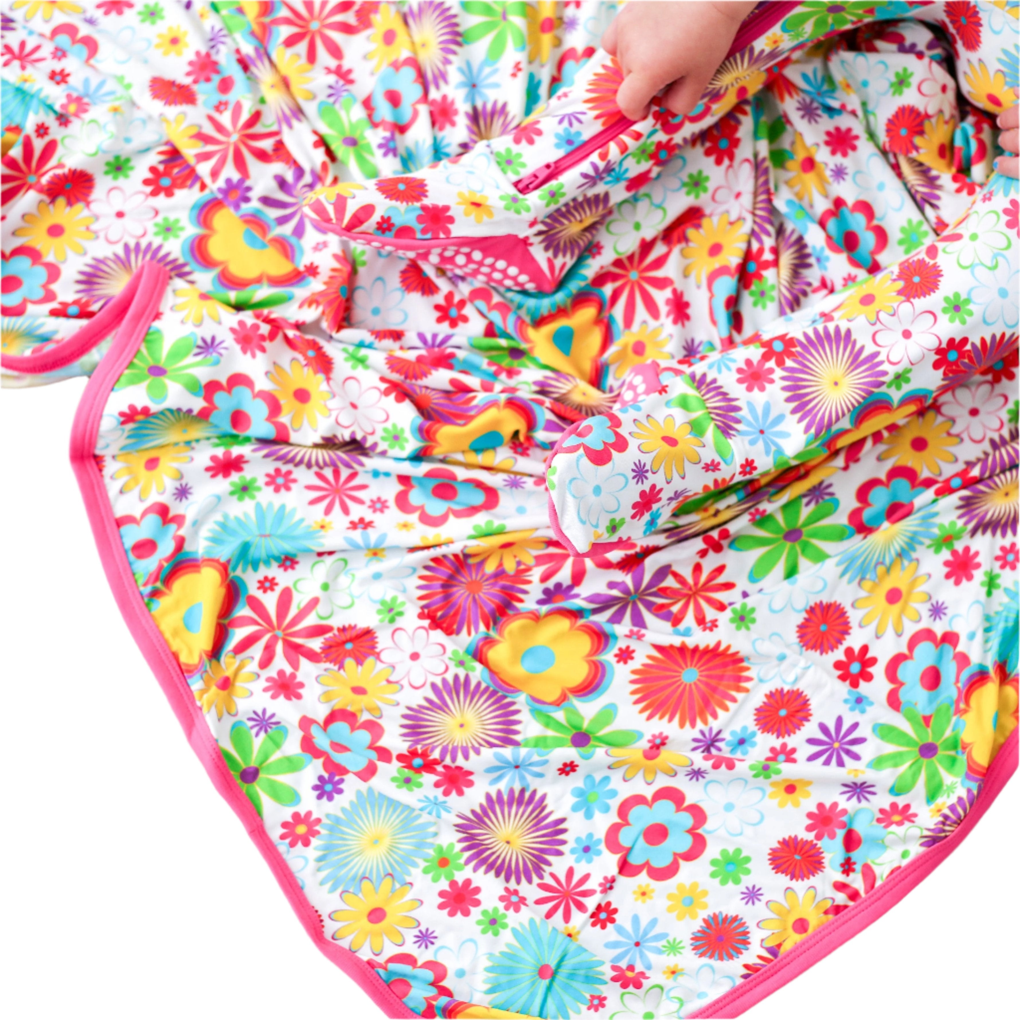 Groovy Bloom Swaddle