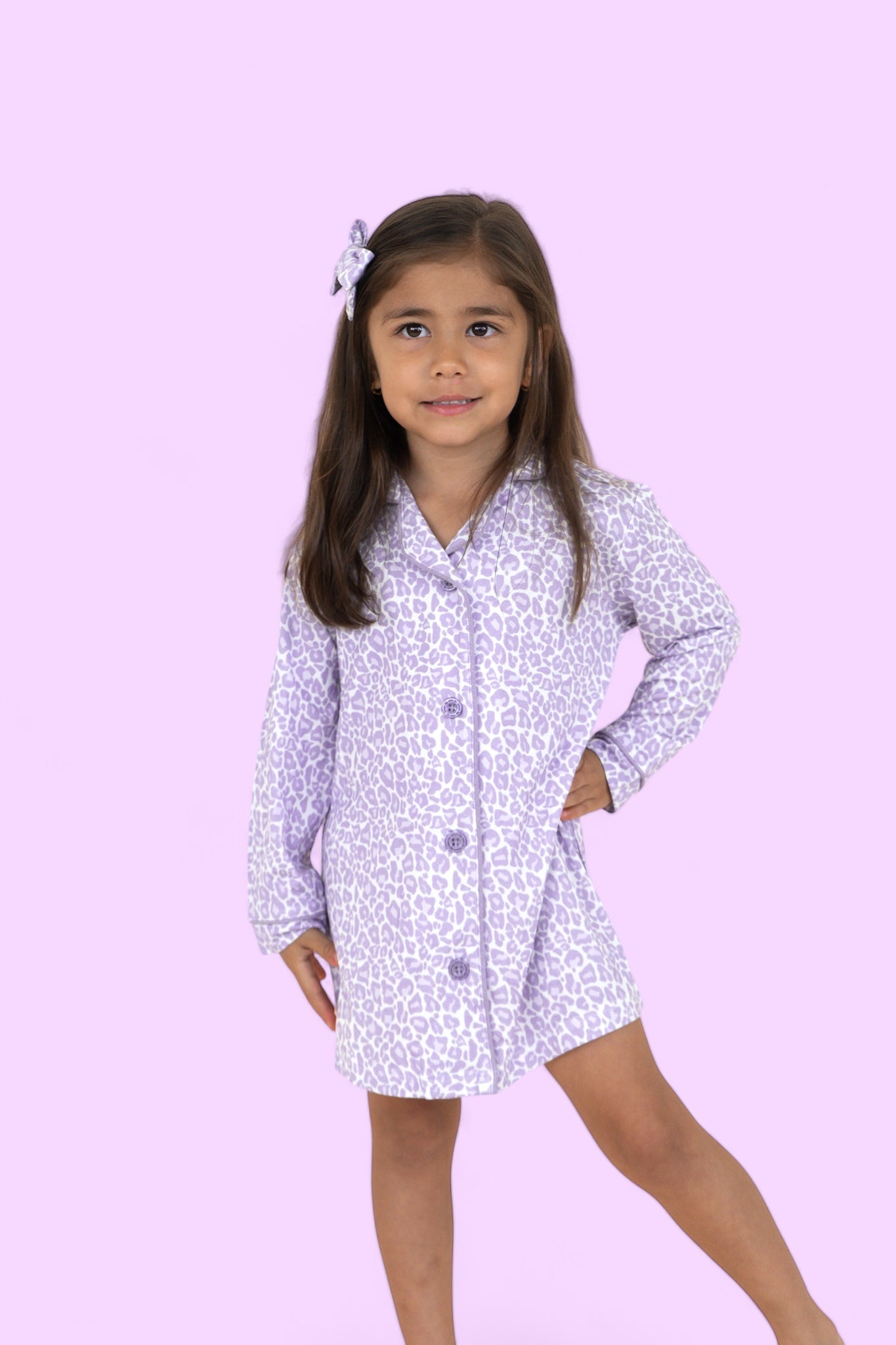 Lavender Leopard Girl's Dream Gown