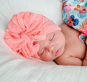 Pink Grapefruit | Signature Ruffled Baby Headband