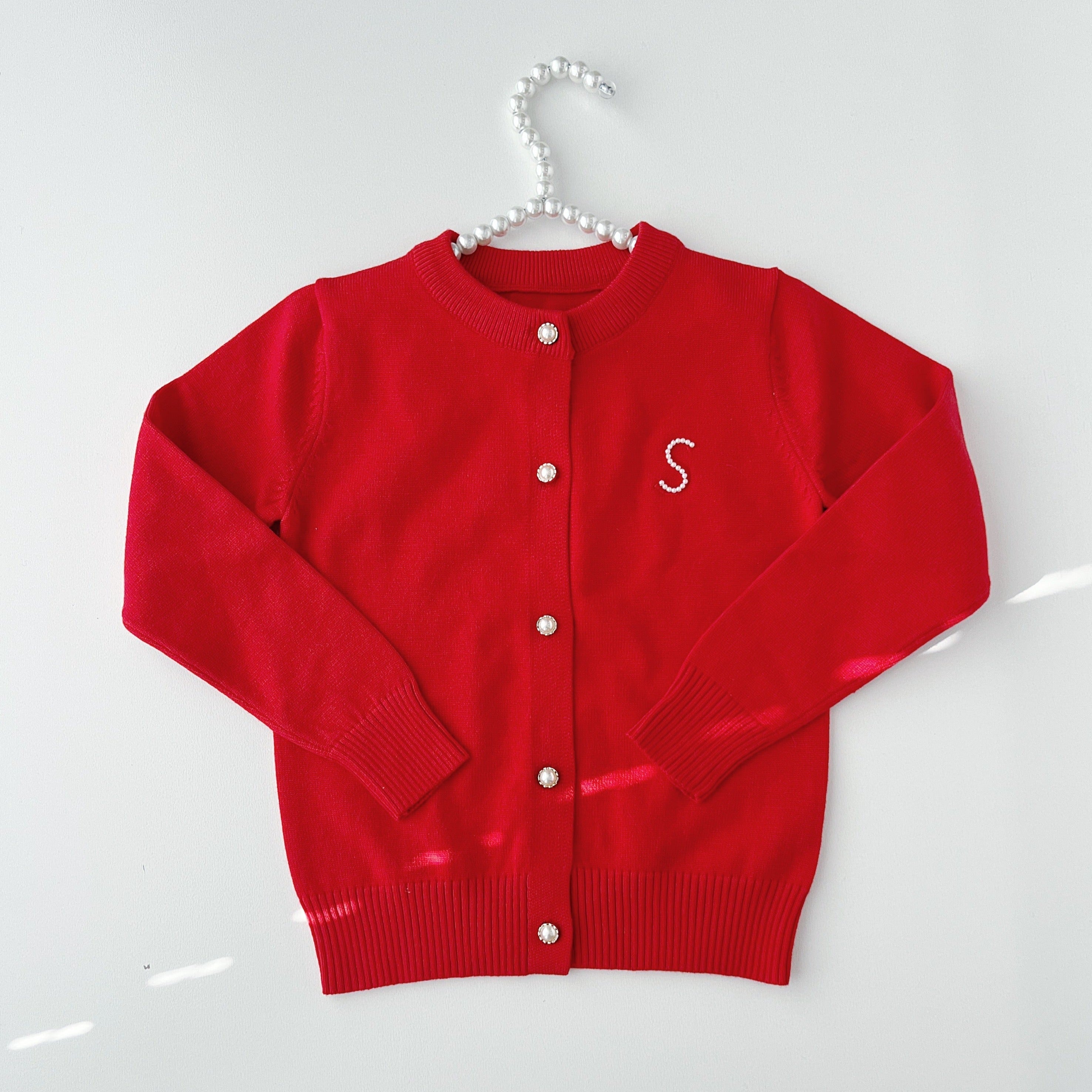 Red Pearl Cardigan