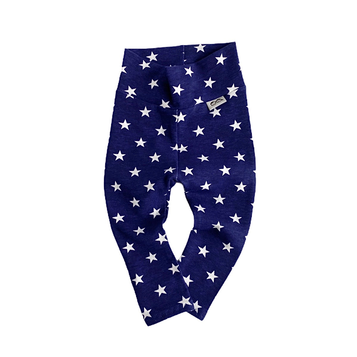 Navy Stars Leggings With Red/white Stripe Headband