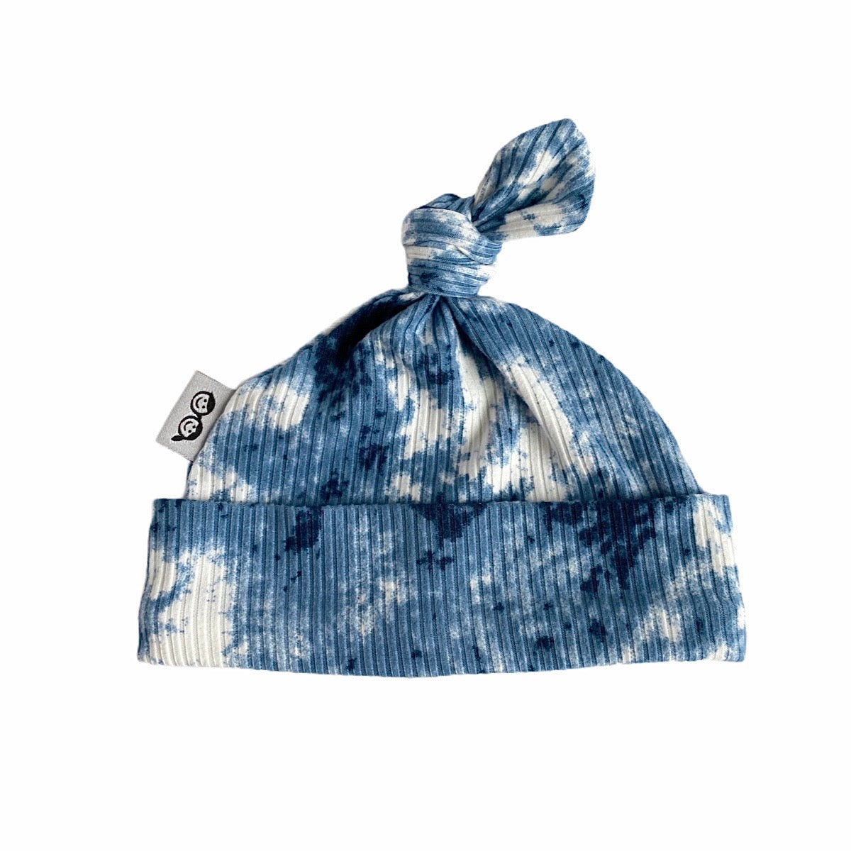 Denim Tie Dye Rib Leggings And/or Knot Beanie Hat