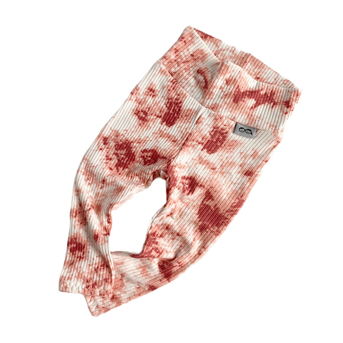 Rose Tie Dye Ribbed Leggings