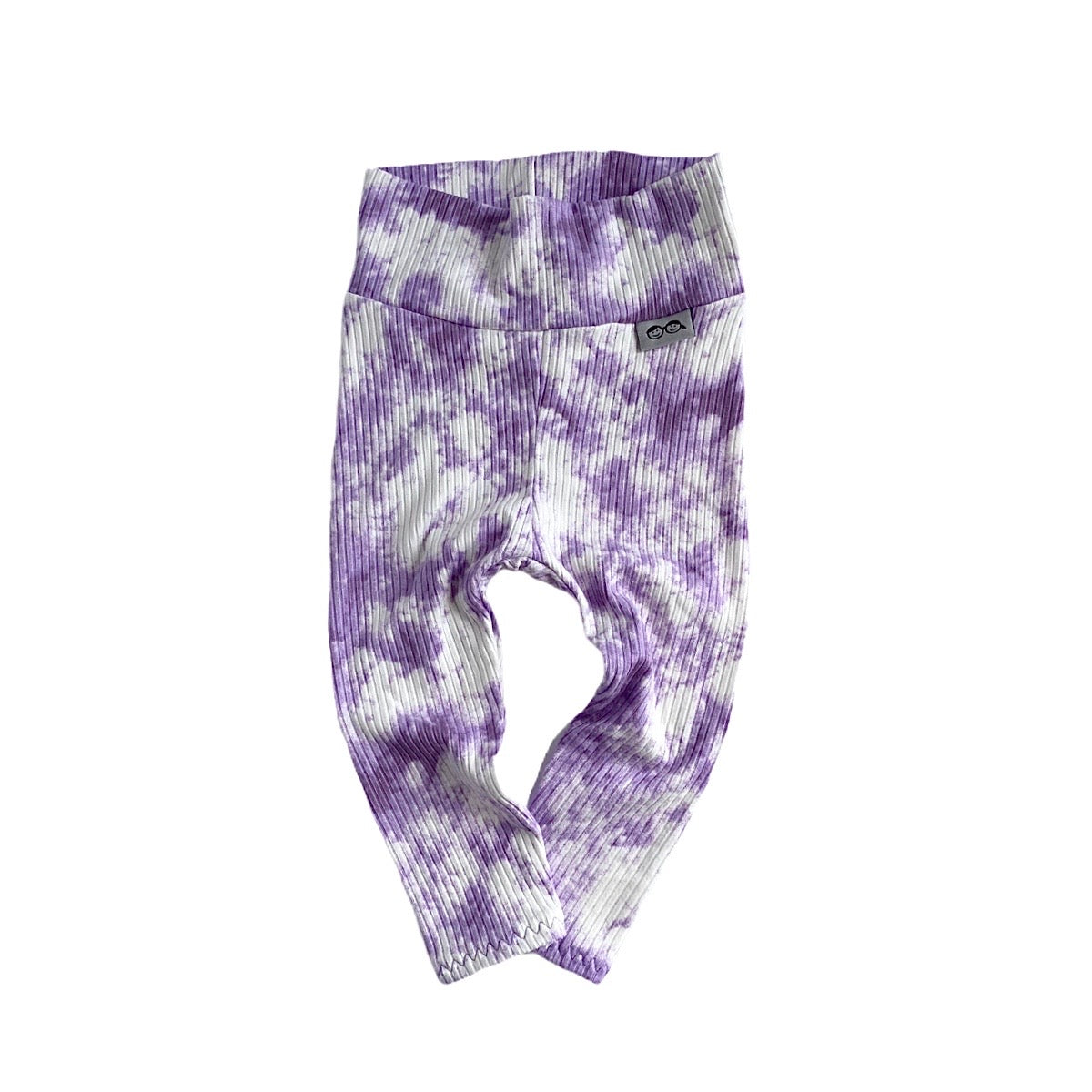 Purple Tie Dye Rib Leggings And/or Knot Beanie Hat