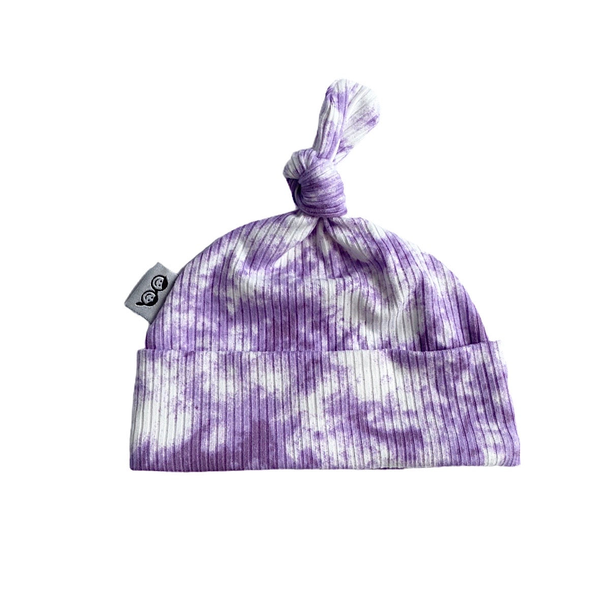 Purple Tie Dye Rib Leggings And/or Knot Beanie Hat