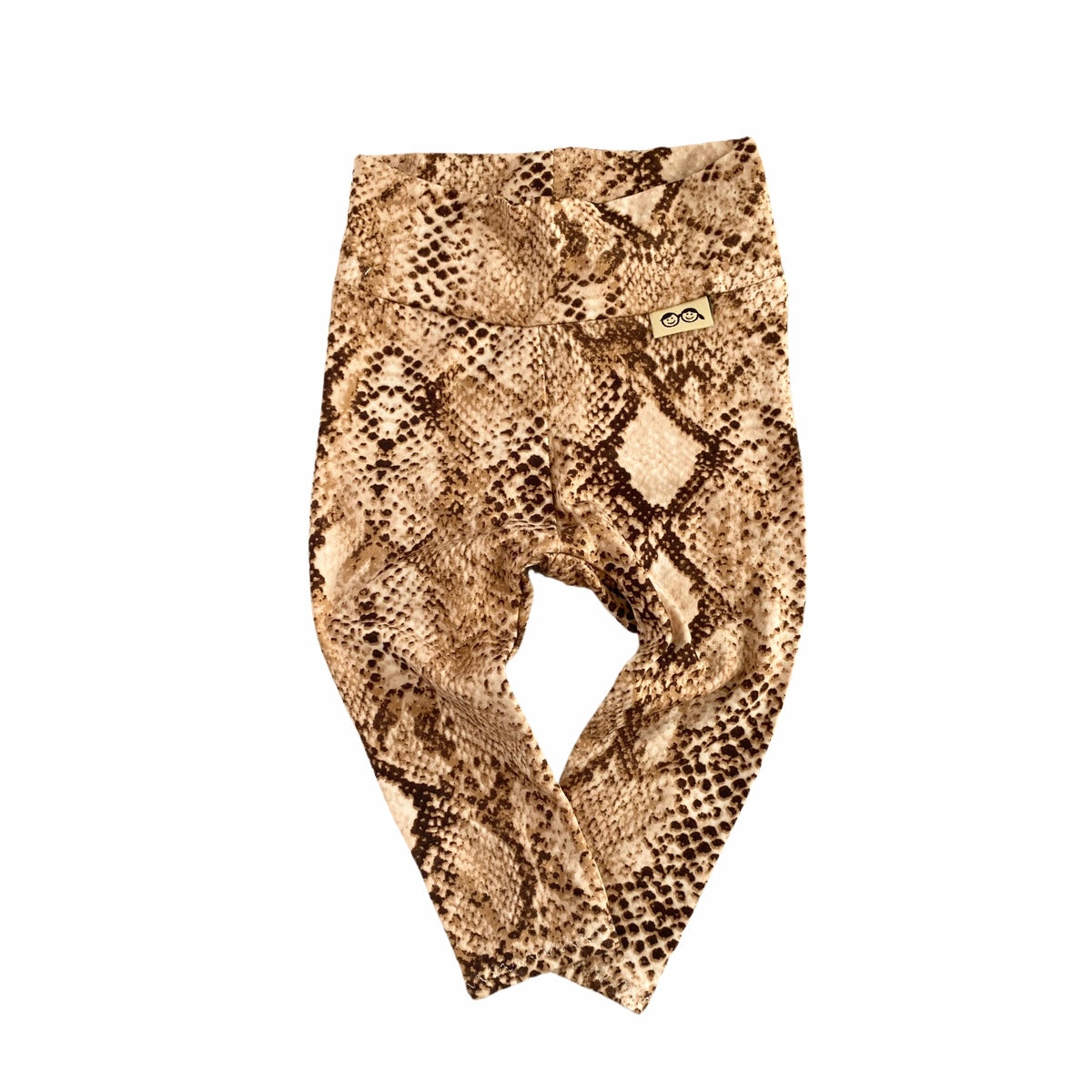 Tan Snake Print Leggings