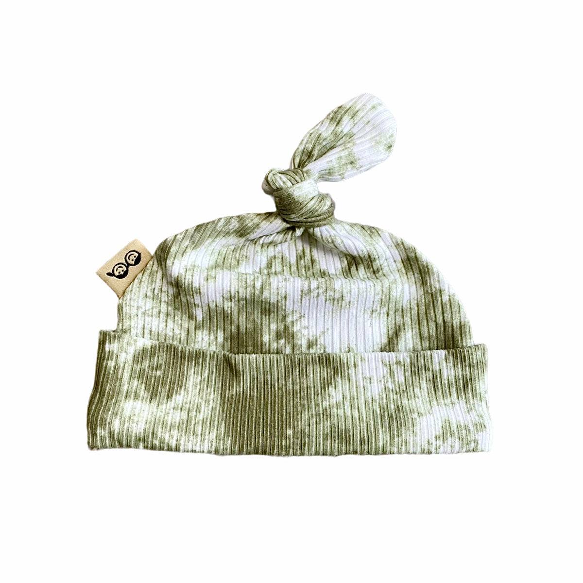 Olive Green Tie Dye Ribbed Leggings And/or Knot Beanie