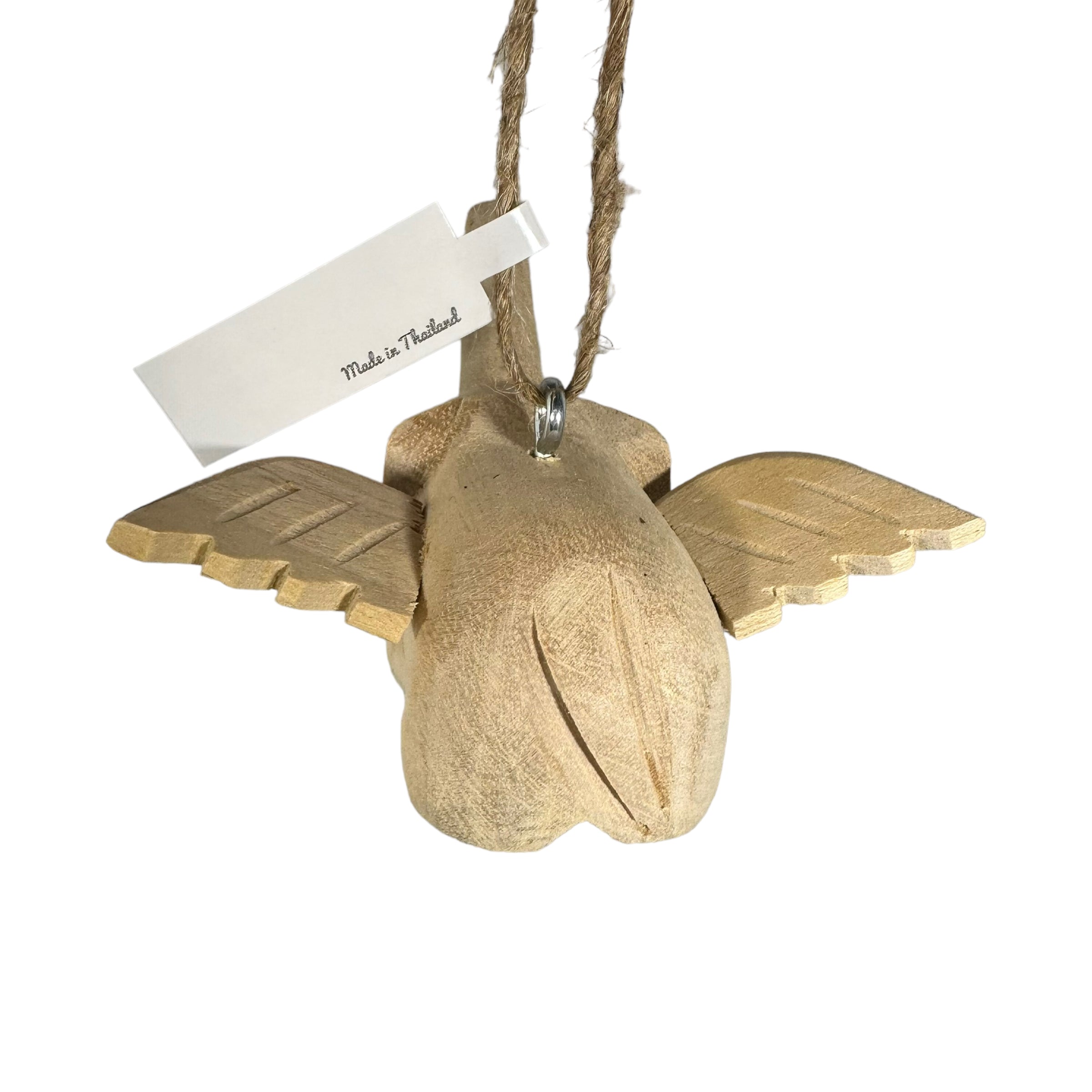 Wooden Flying Elephant Ornament