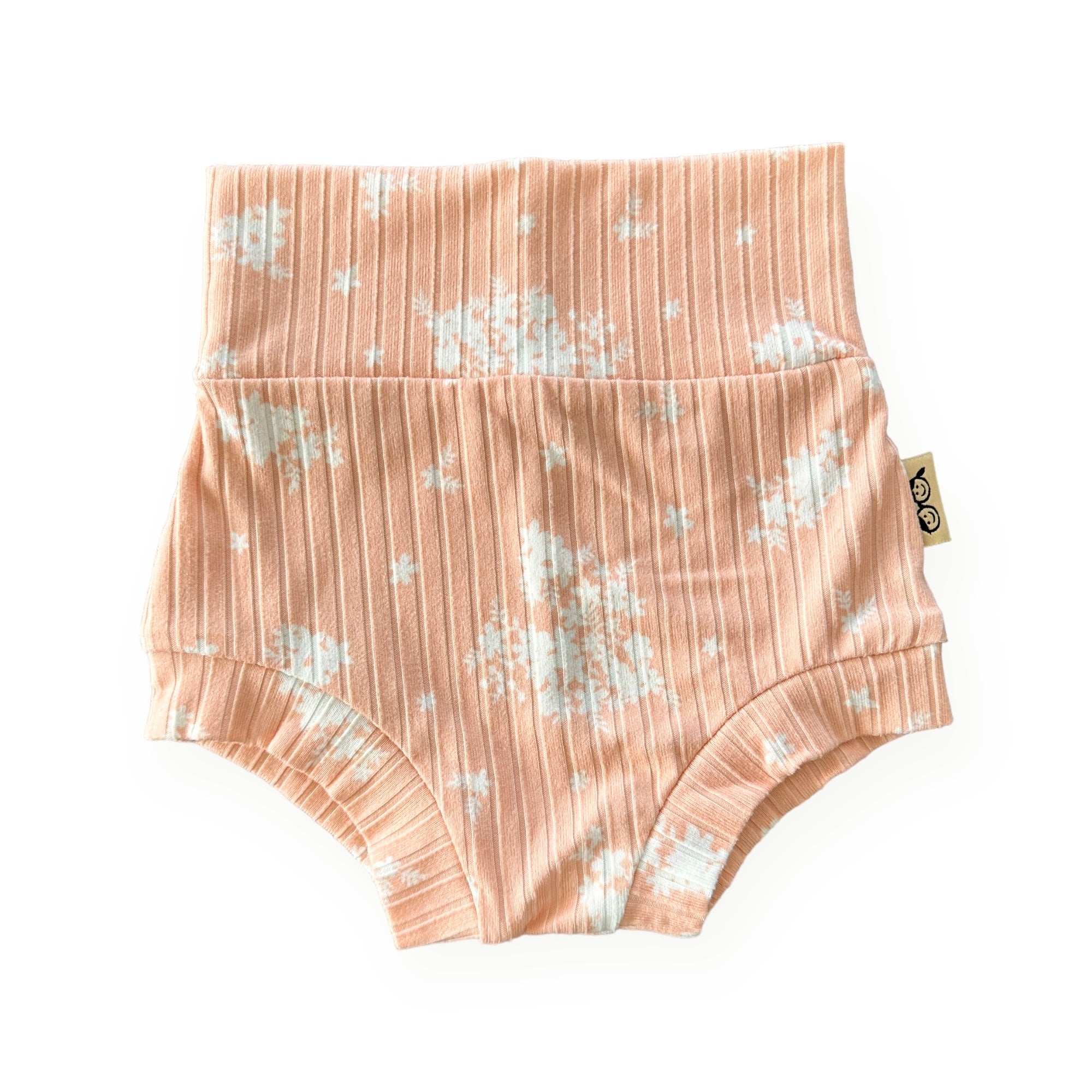 Minimal Floral Blush Ribbed Summer Lounge Set