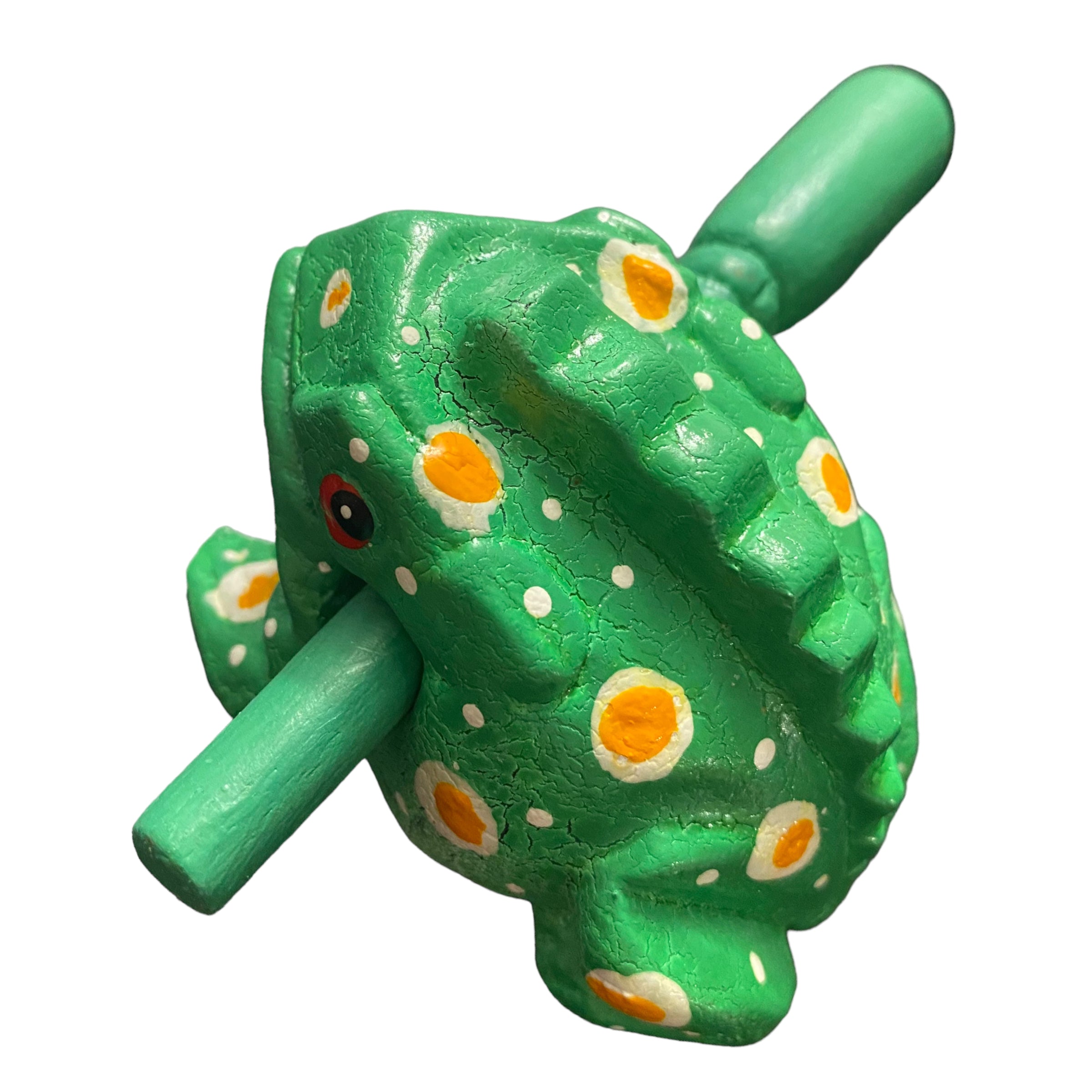 2" Wooden Musical Frog - Mint Design (percussion Instrument)